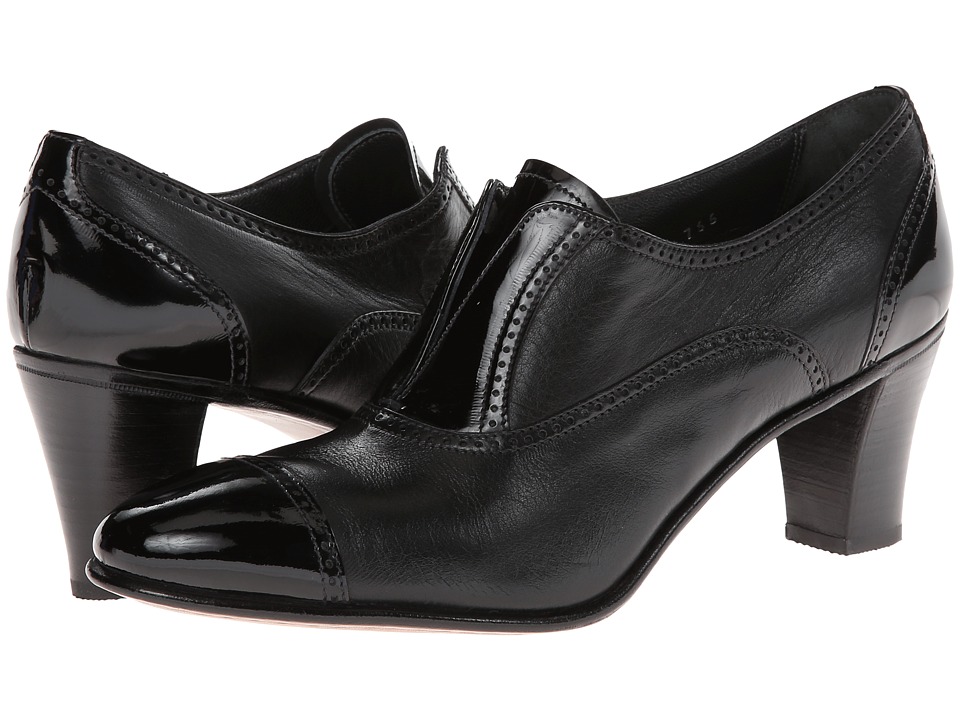 Gravati Cap Toe Mid-Heel (Black) High Heels