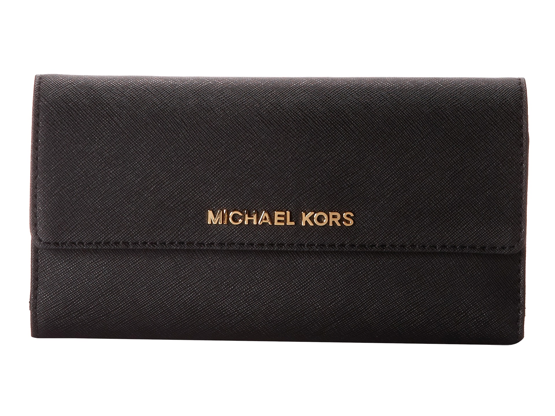 MICHAEL Michael Kors Jet Set Travel Checkbook Wallet - Zappos.com Free ...