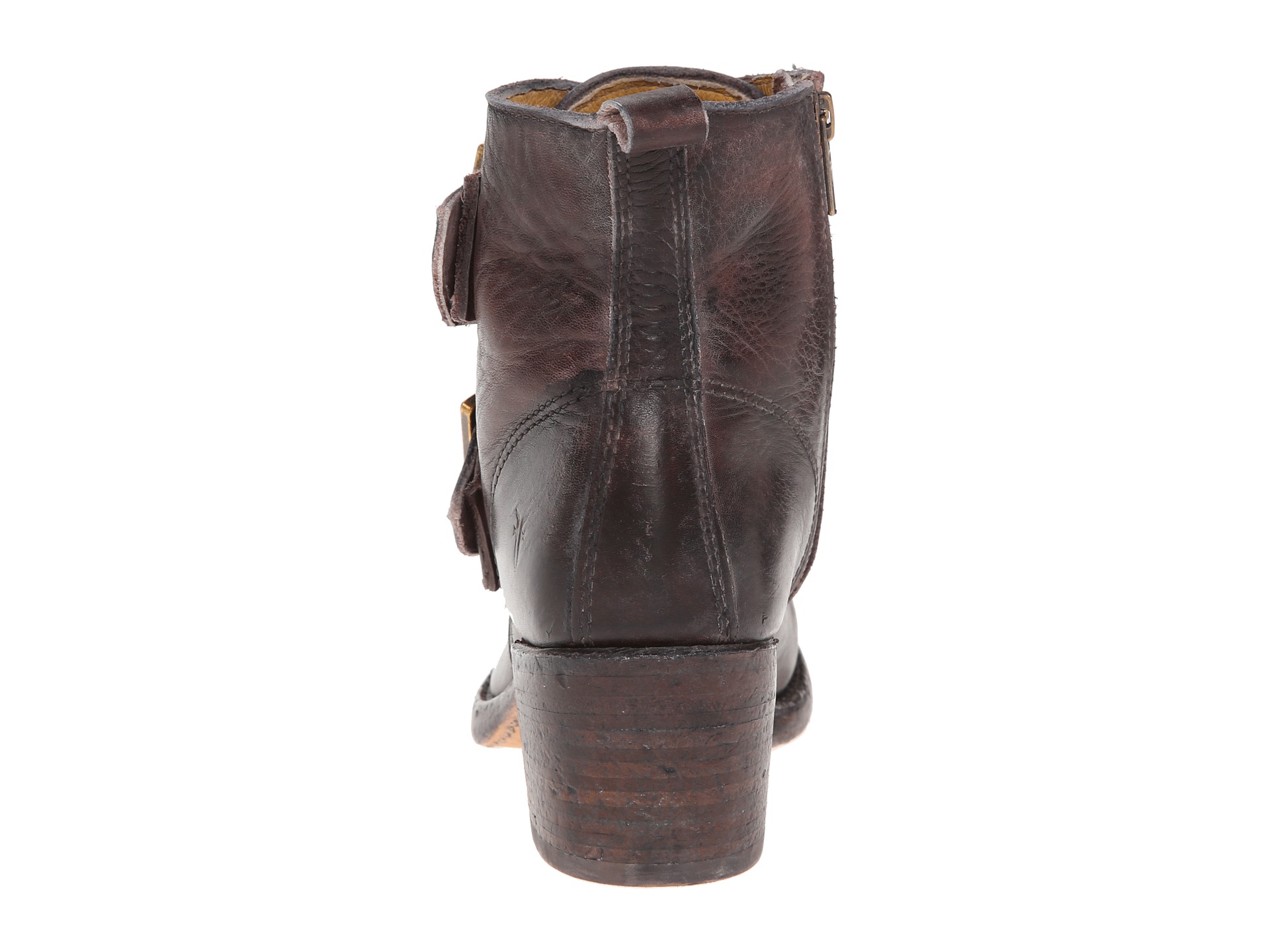frye double buckle boots