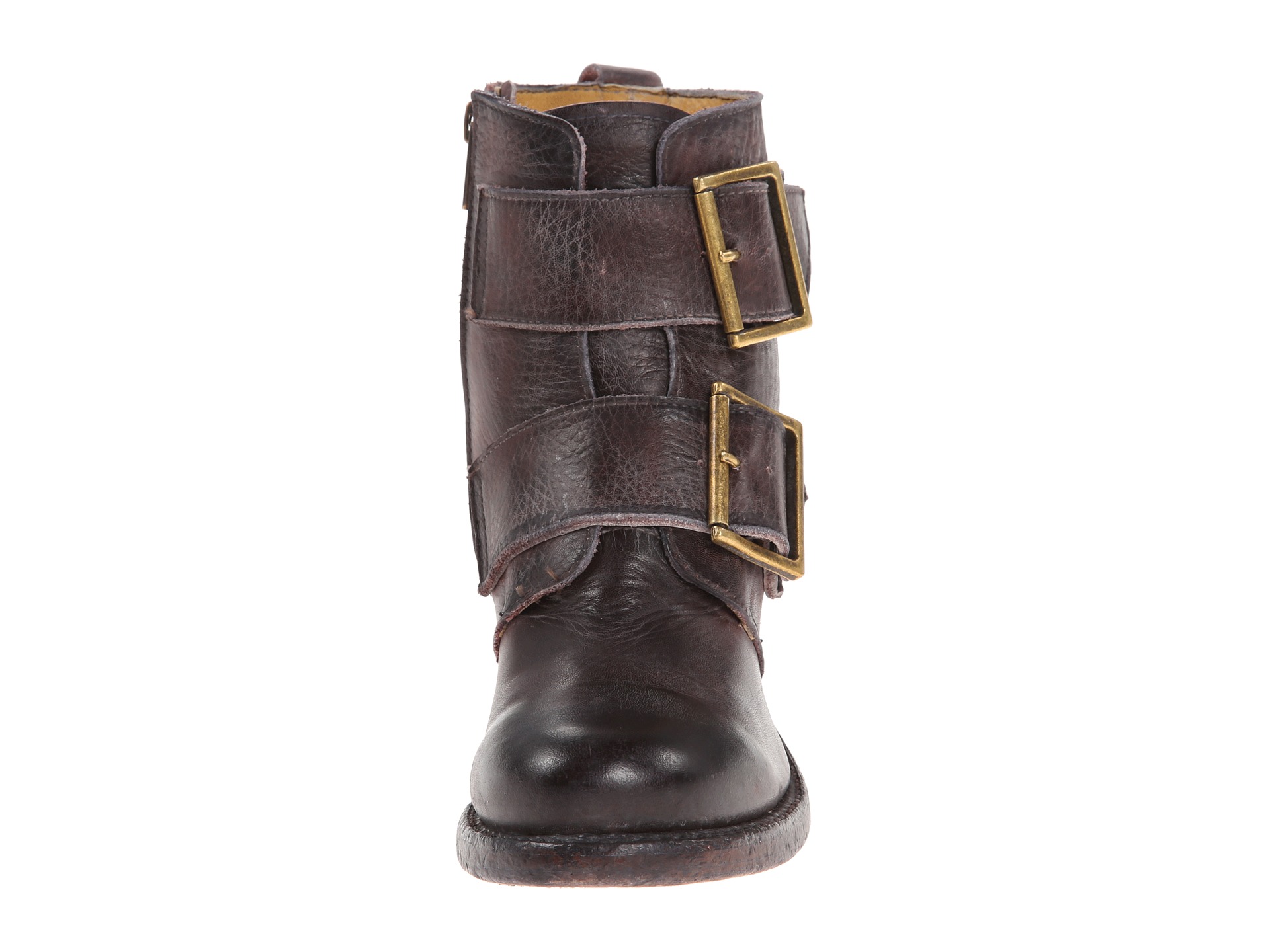 frye double buckle boots