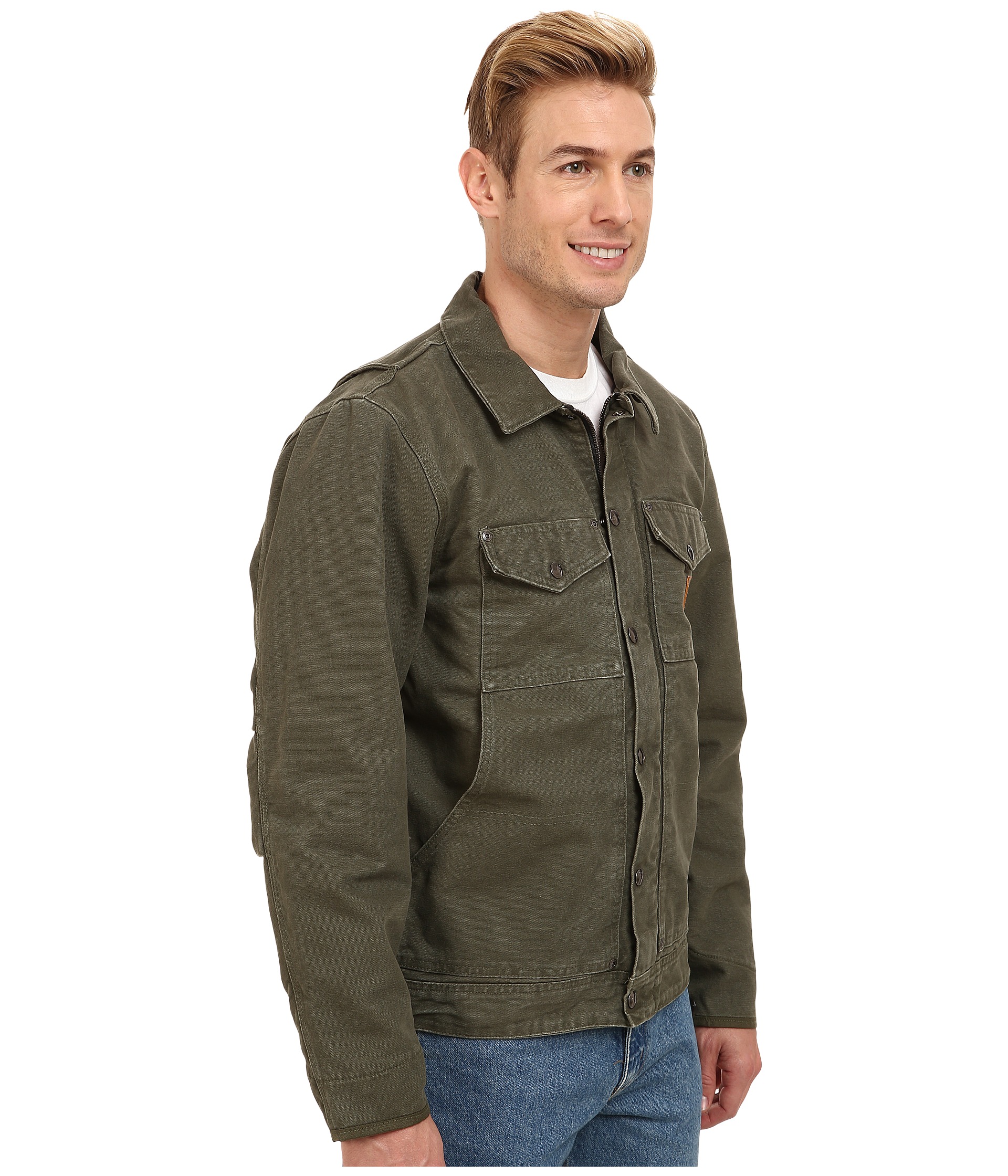 Carhartt Berwick Jacket Army Green, Clothing, Men | Shipped Free at Zappos
