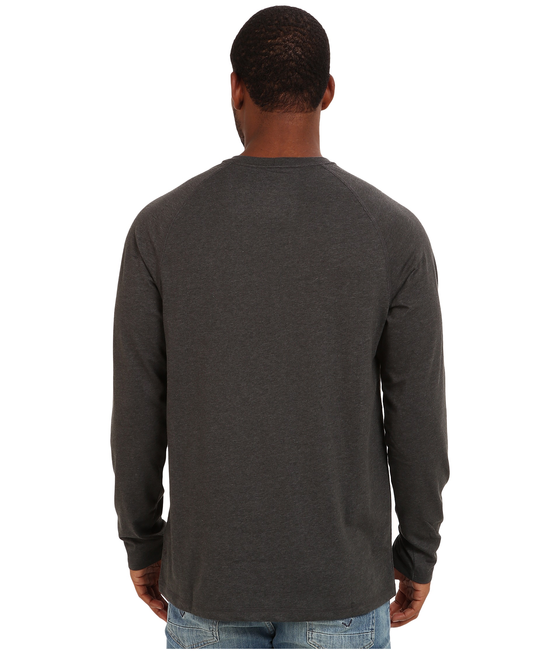 Carhartt Force® Cotton Delmont Long Sleeve T Shirt Carbon Heather