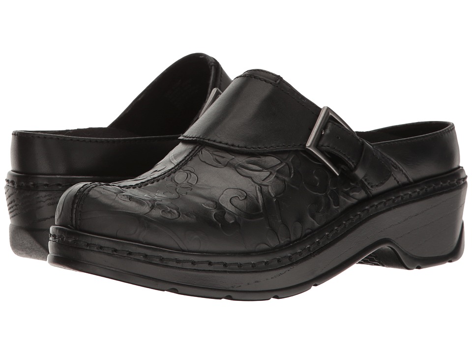 Klogs Footwear Austin (Black Flower Tool) Clogs