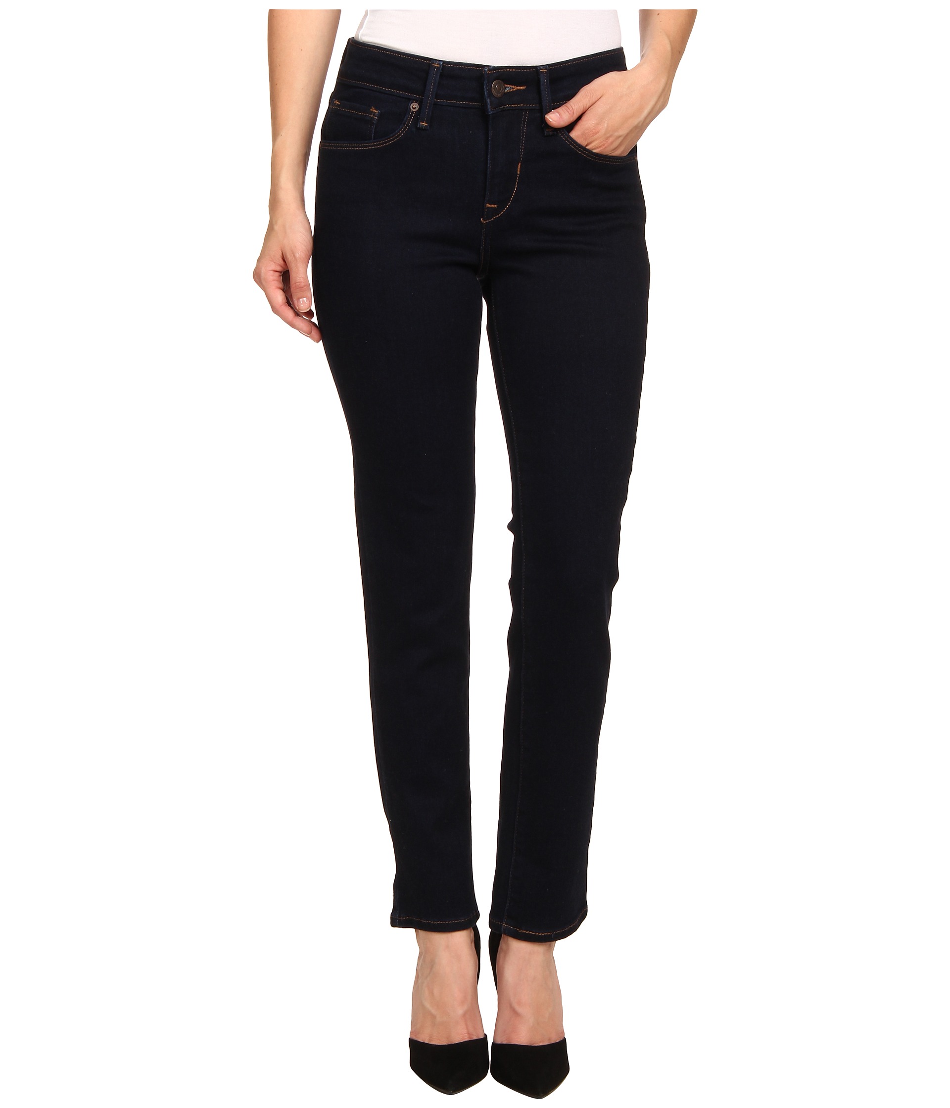 Levi's® Womens Petite Mid Rise Skinny Jean - Zappos.com Free Shipping ...