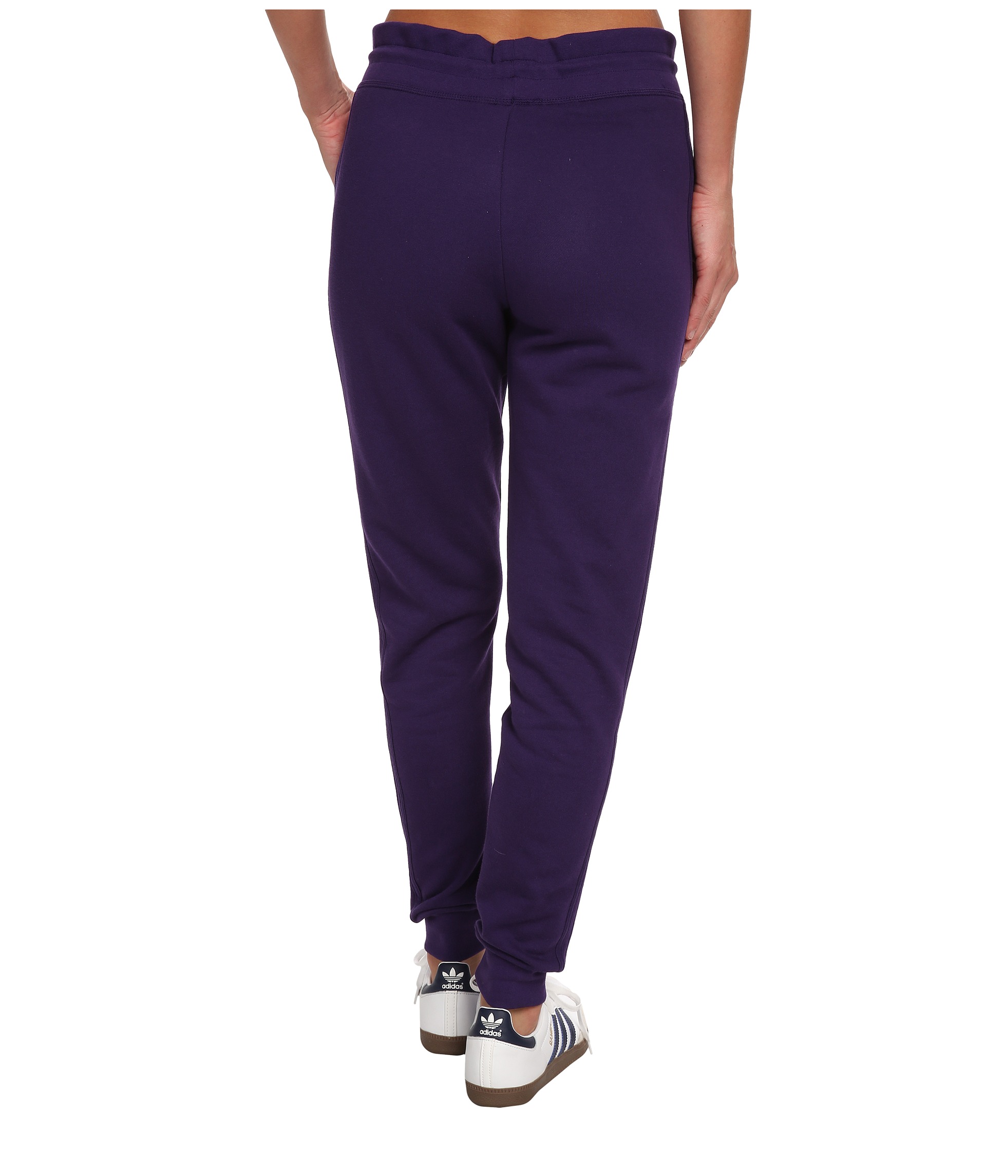 Adidas Originals Cuffed Slim Track Pant Dark Purple | Shipped Free at ...