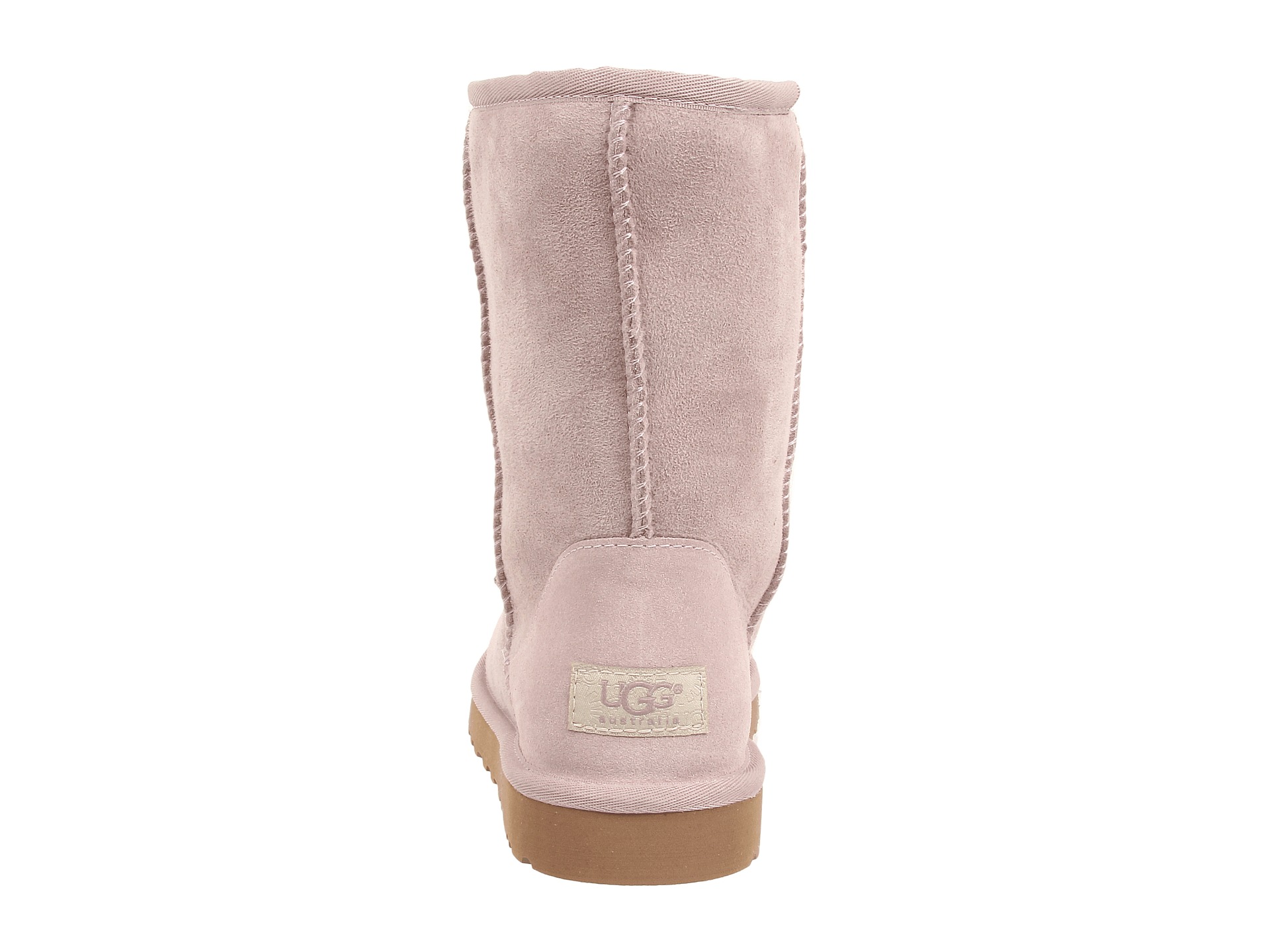 ugg classic short leather feather