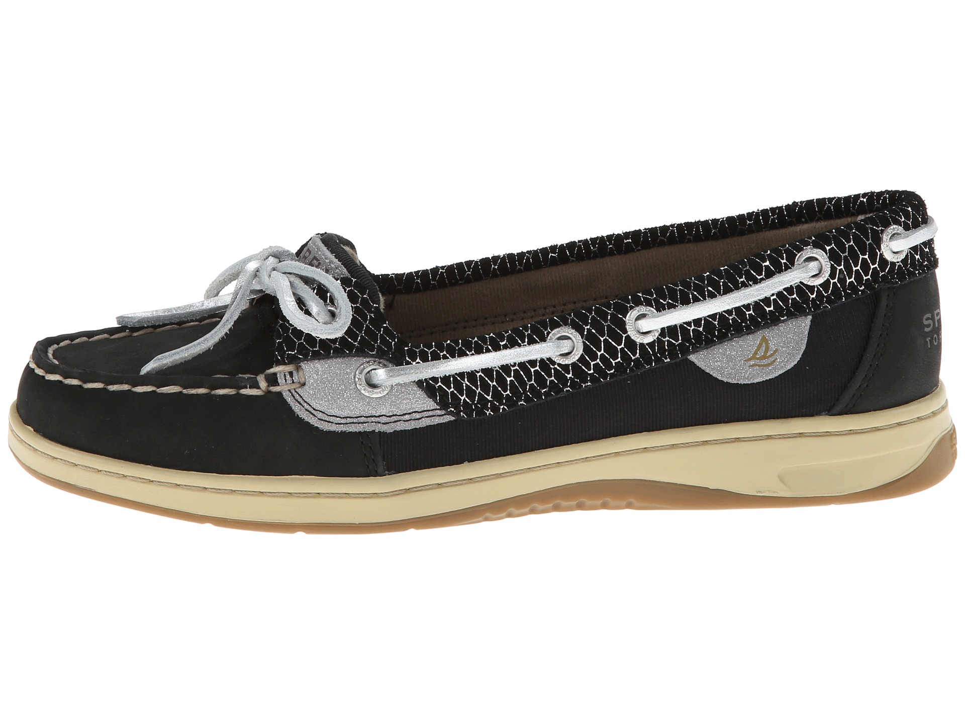 Sperry Top-Sider Angelfish Black Fishscale - Zappos.com Free Shipping ...