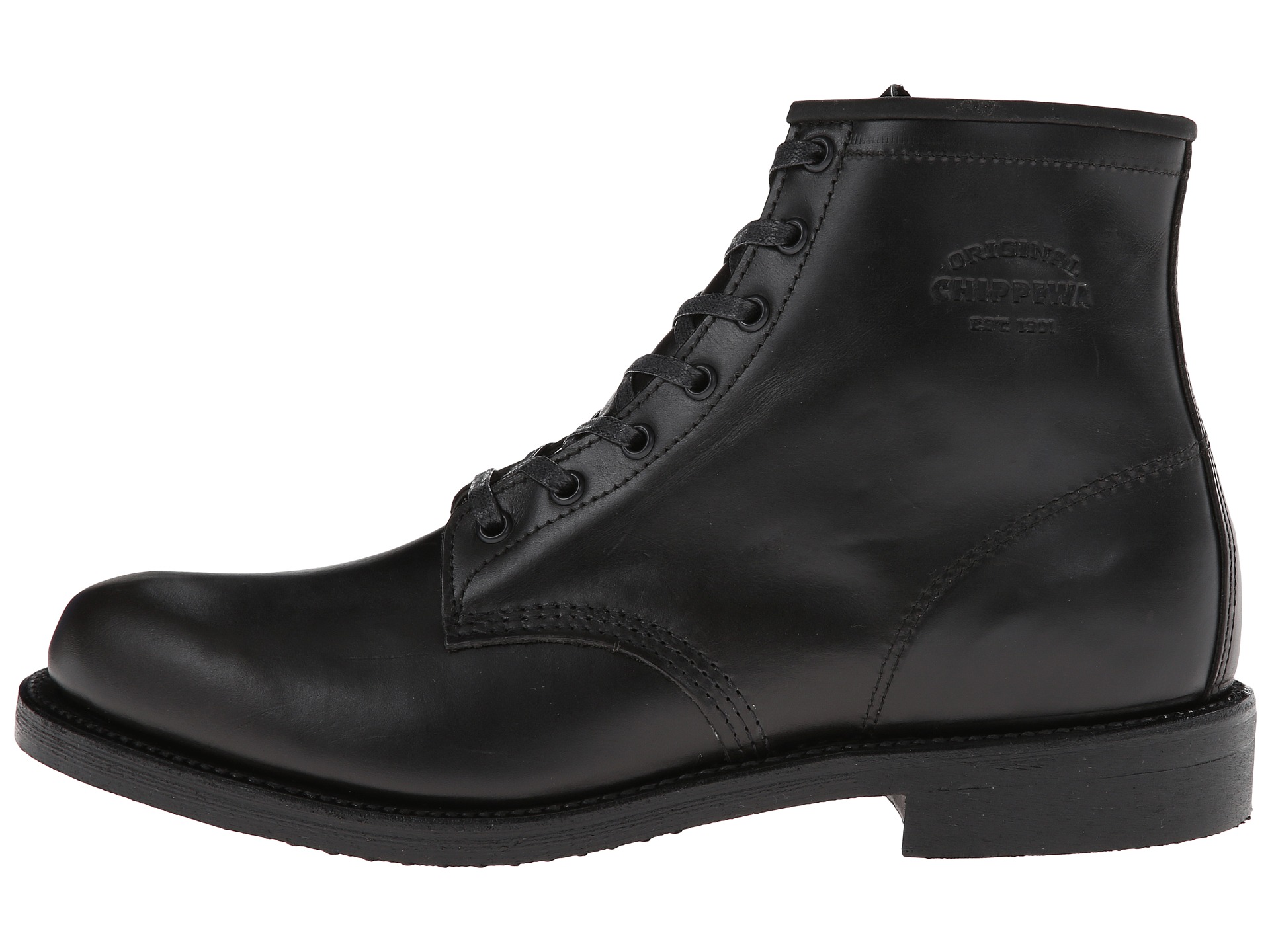 Chippewa Service Boot Tropper Black, Shoes, Men | Shipped Free at Zappos