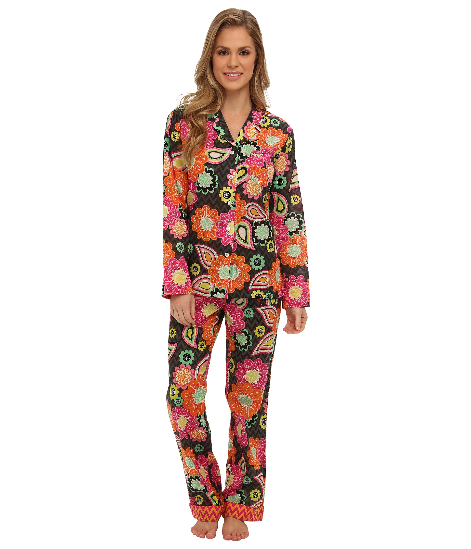 Vera Bradley Pajama Pants Top Ziggy Zinnia | Shipped Free at Zappos