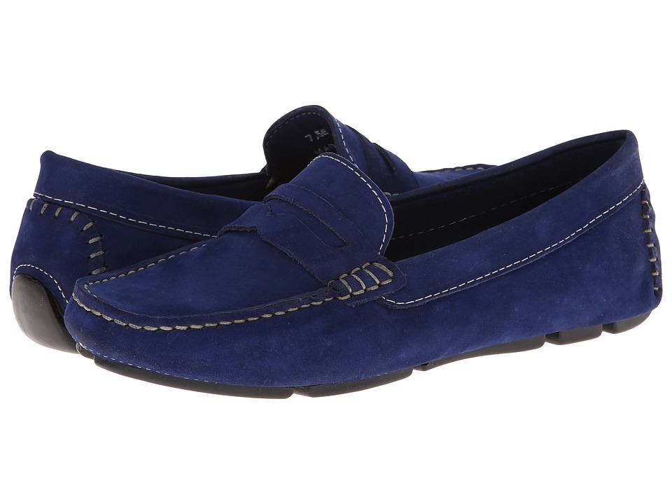 Massimo Matteo Penny Keeper (Blue Nubuck) Women's Moccasins