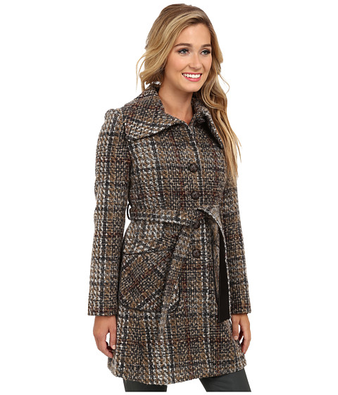 Search - dkny belted plaid trenchcoat