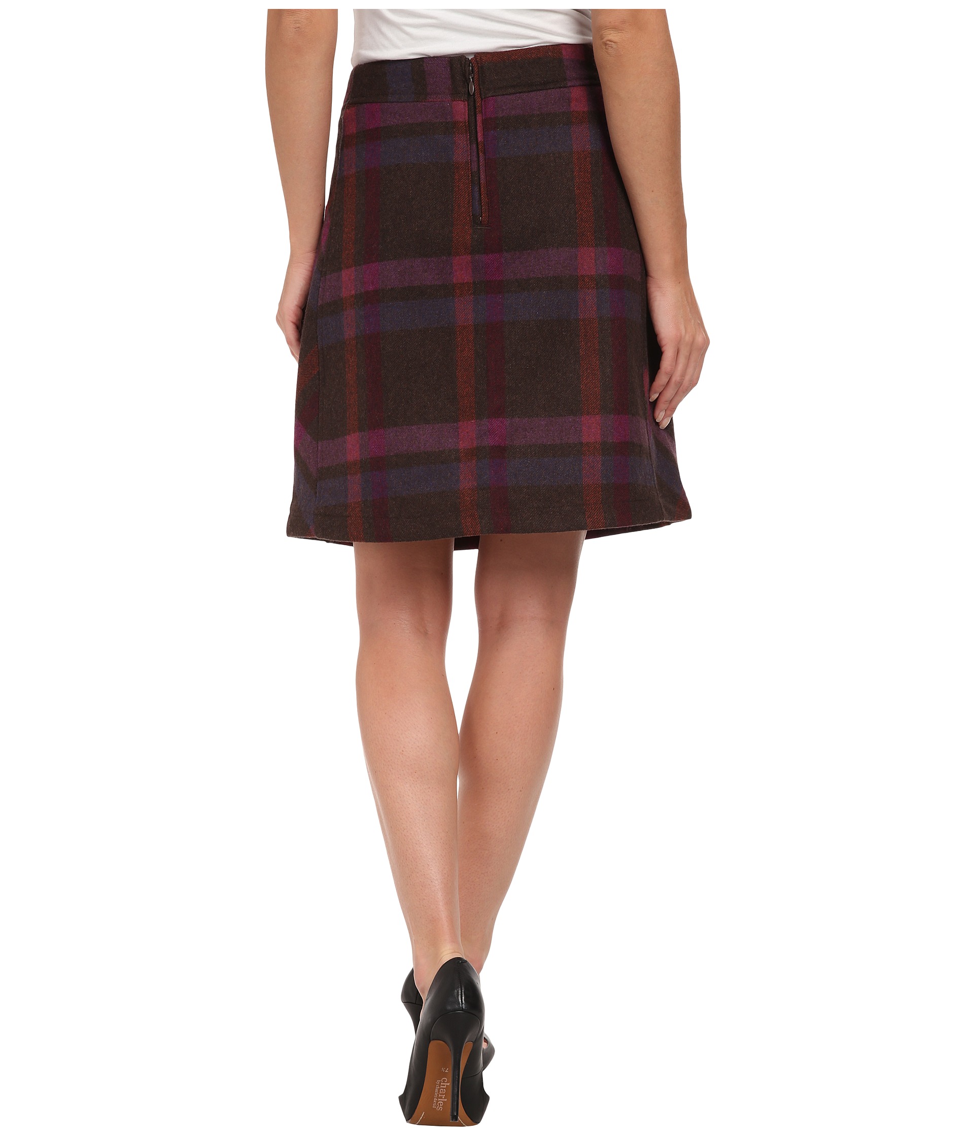 Woolrich Richville Wool Skirt Dark Brown | Shipped Free at Zappos