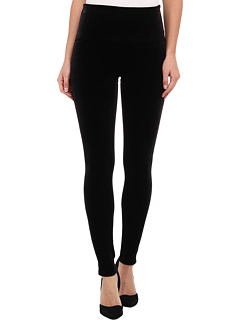 SPANX, Pants & Jumpsuits, Spanx Velvet Leggings High Rise Black Velvet Sz  L
