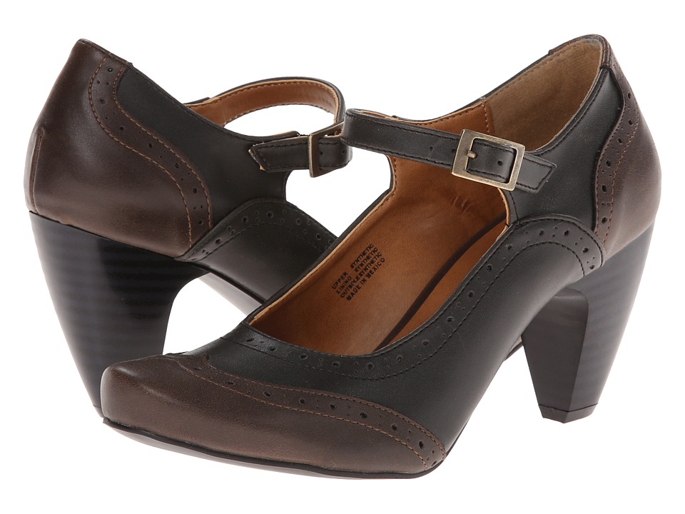 Gabriella Rocha Indy (Black/Brown Leather) High Heels