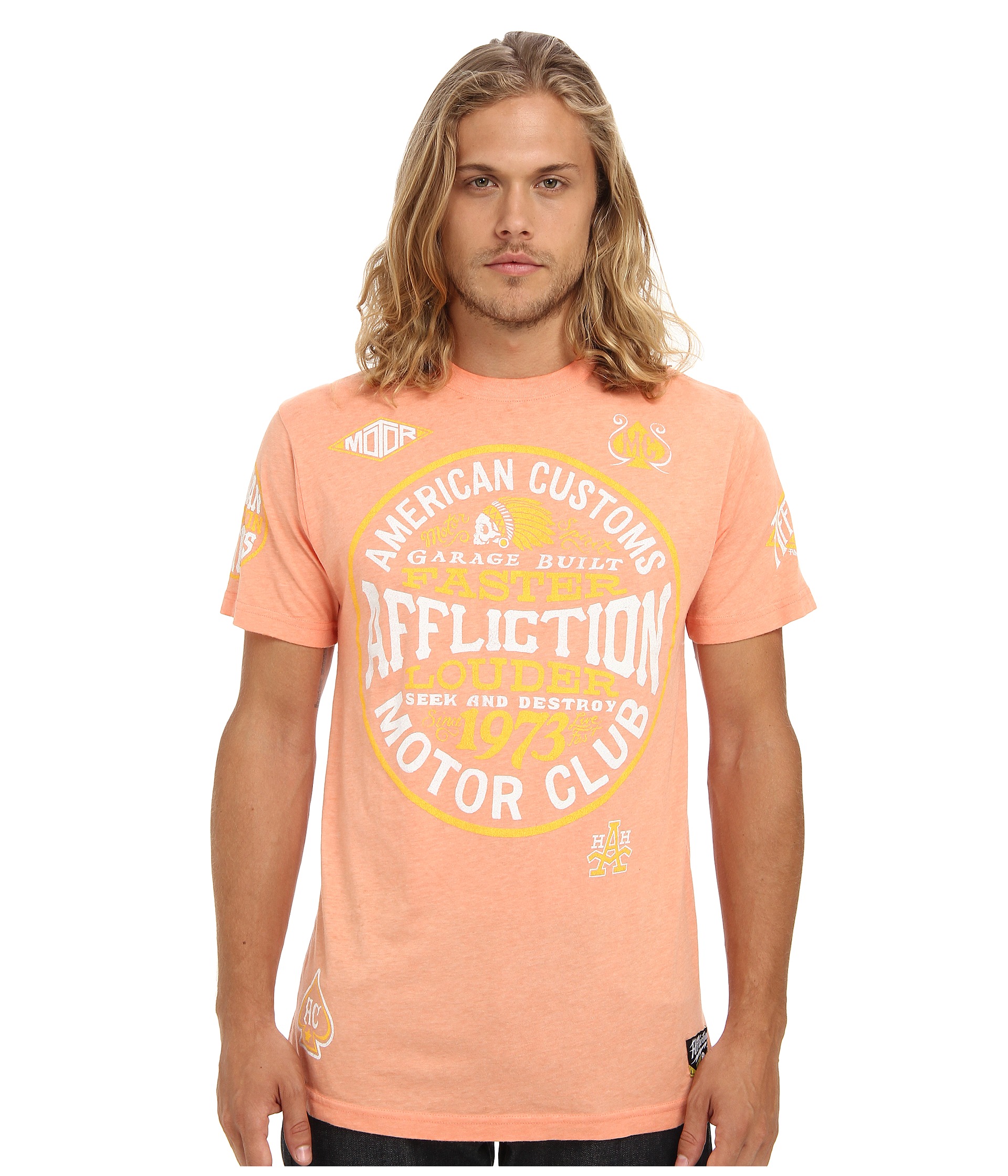 affliction ac petrol s/s 50/50 tee