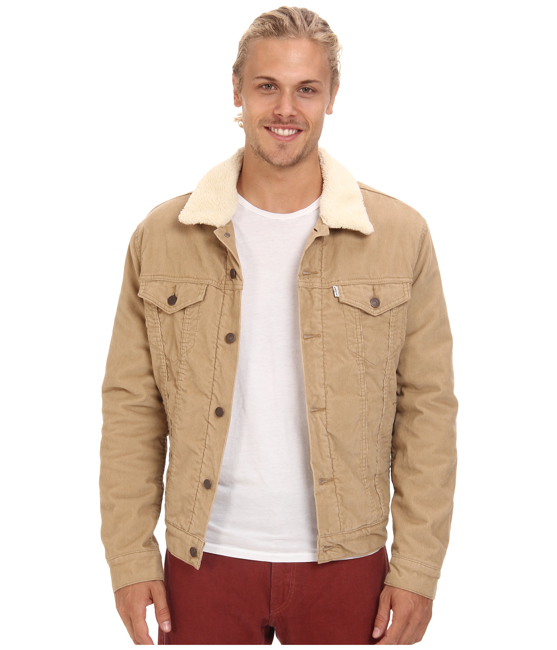 Levi's® Mens Relaxed Fit Sherpa Trucker Jacket - Zappos.com Free ...