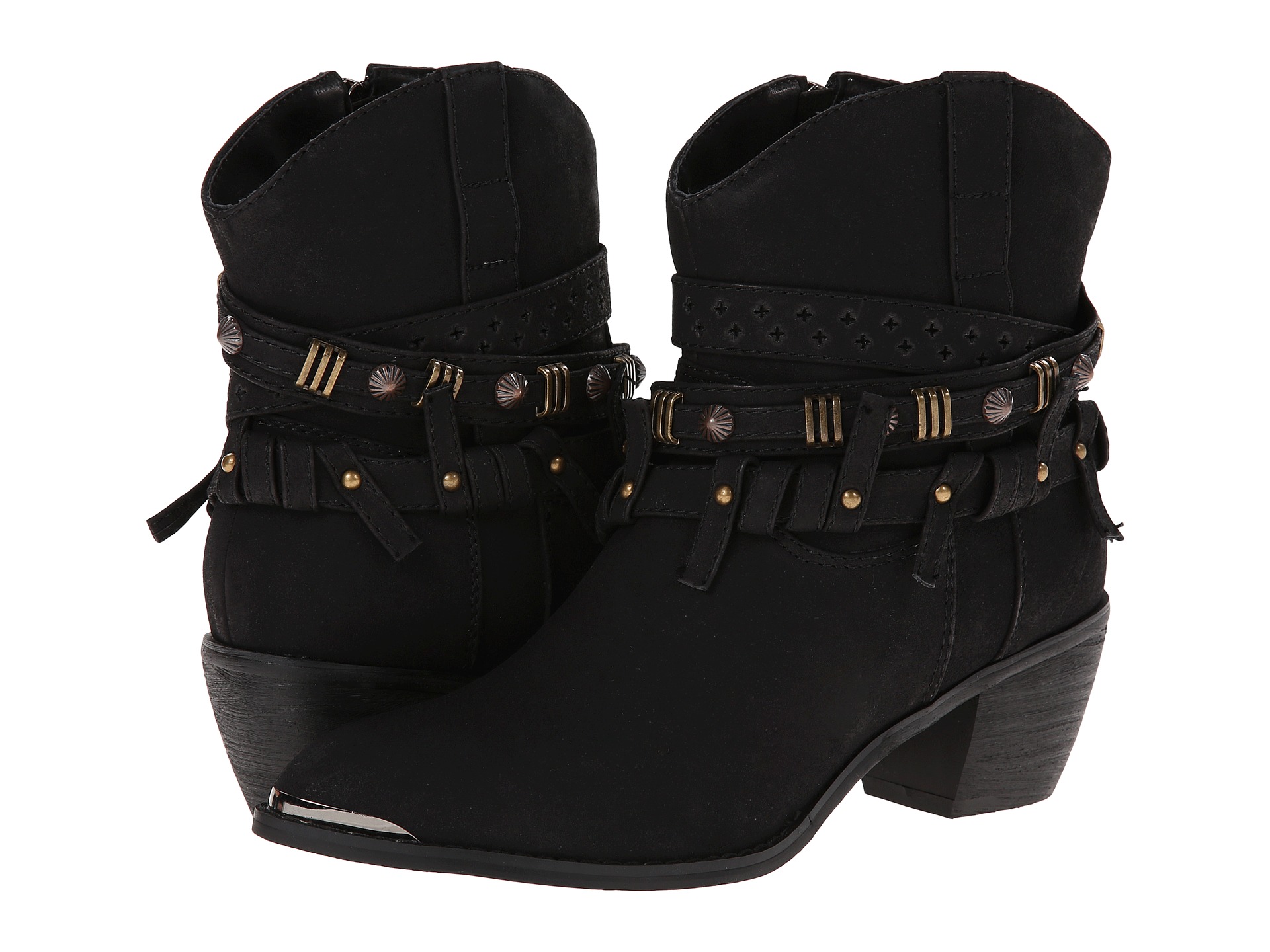 Roper Studded Strap Ankle Boot - Zappos.com Free Shipping BOTH Ways