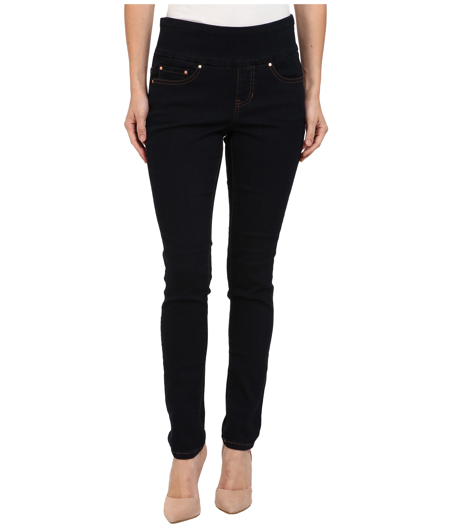 Jag Jeans Petite Petite Nora Pull-On Skinny in After Midnight at Zappos.com