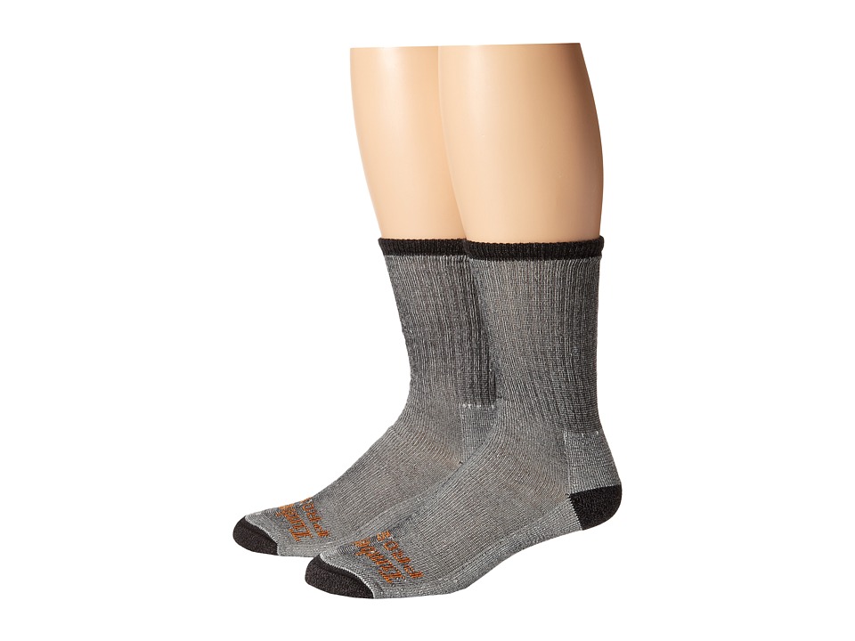 Timberland - TPS31408 Crew 2-Pair Pack (Black) Mens Crew Cut Socks Shoes