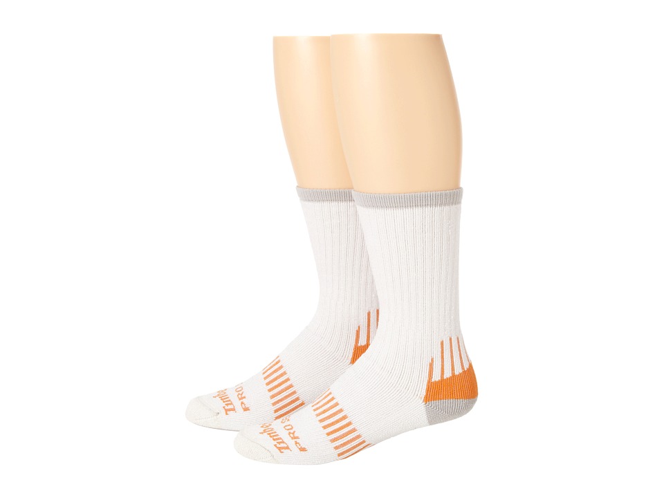 Timberland - TPS31412 Crew 2-Pair Pack (White) Mens Crew Cut Socks Shoes