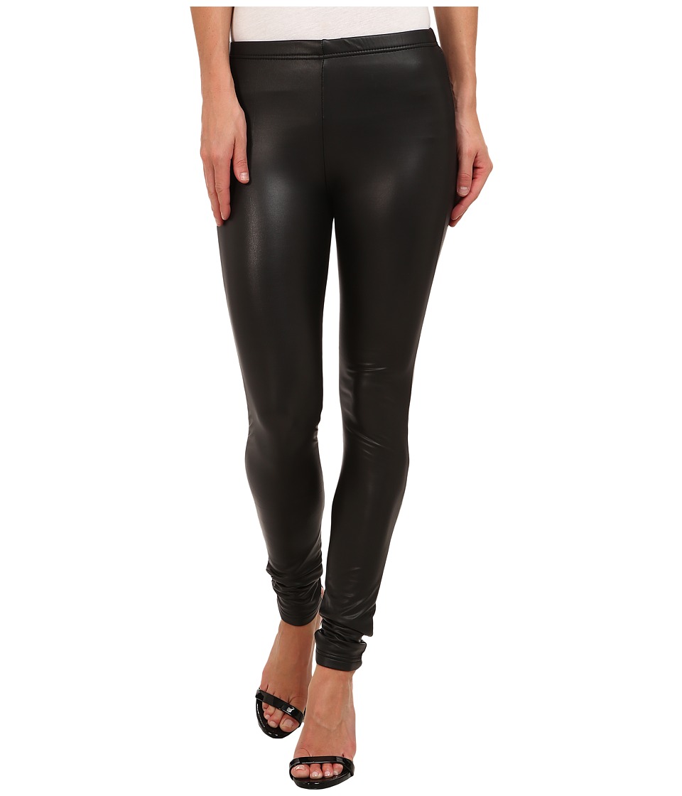 Plush - Fleece-Lined Liquid Legging (Black) Womens Clothing