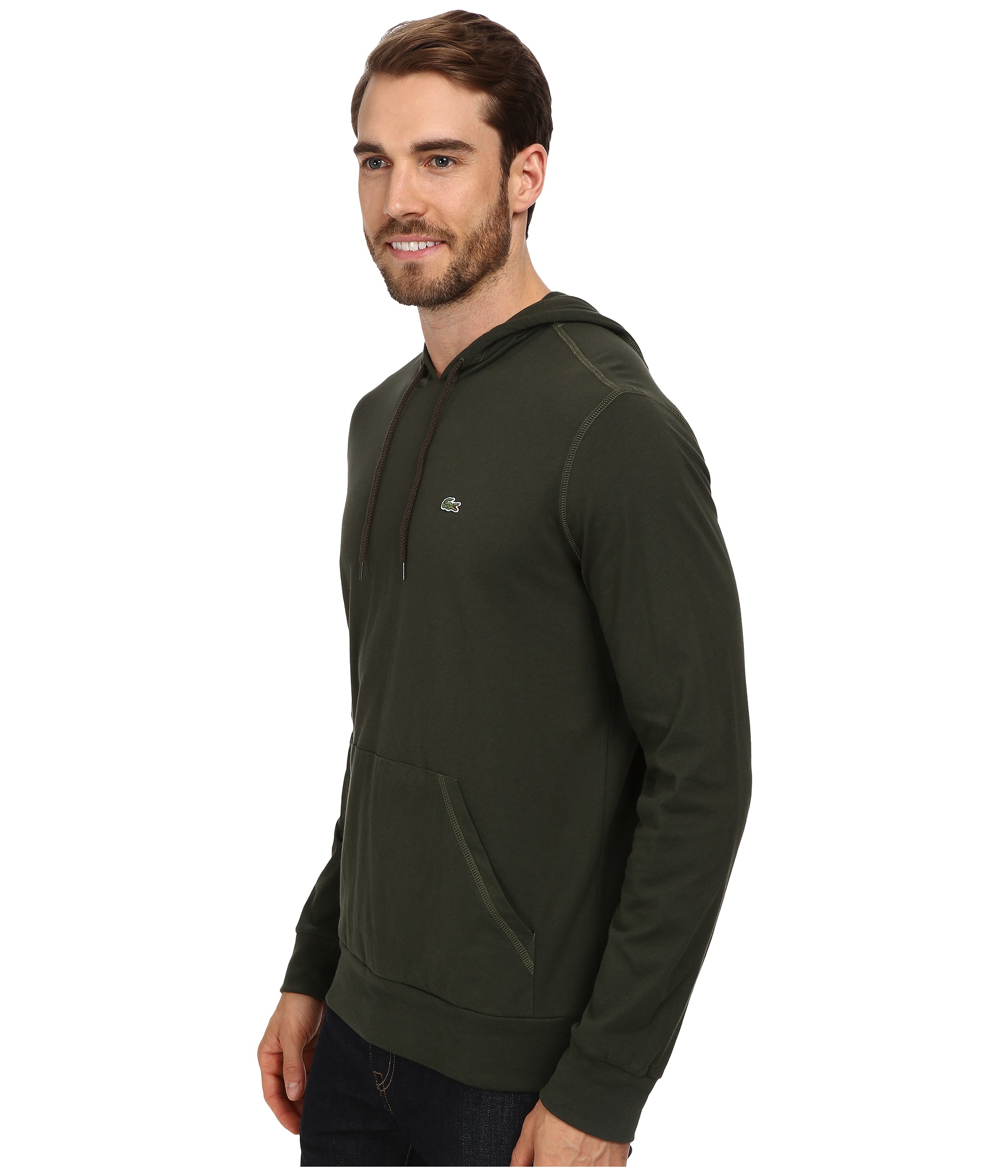 Lacoste Jersey T-Shirt Hoodie - Zappos.com Free Shipping BOTH Ways