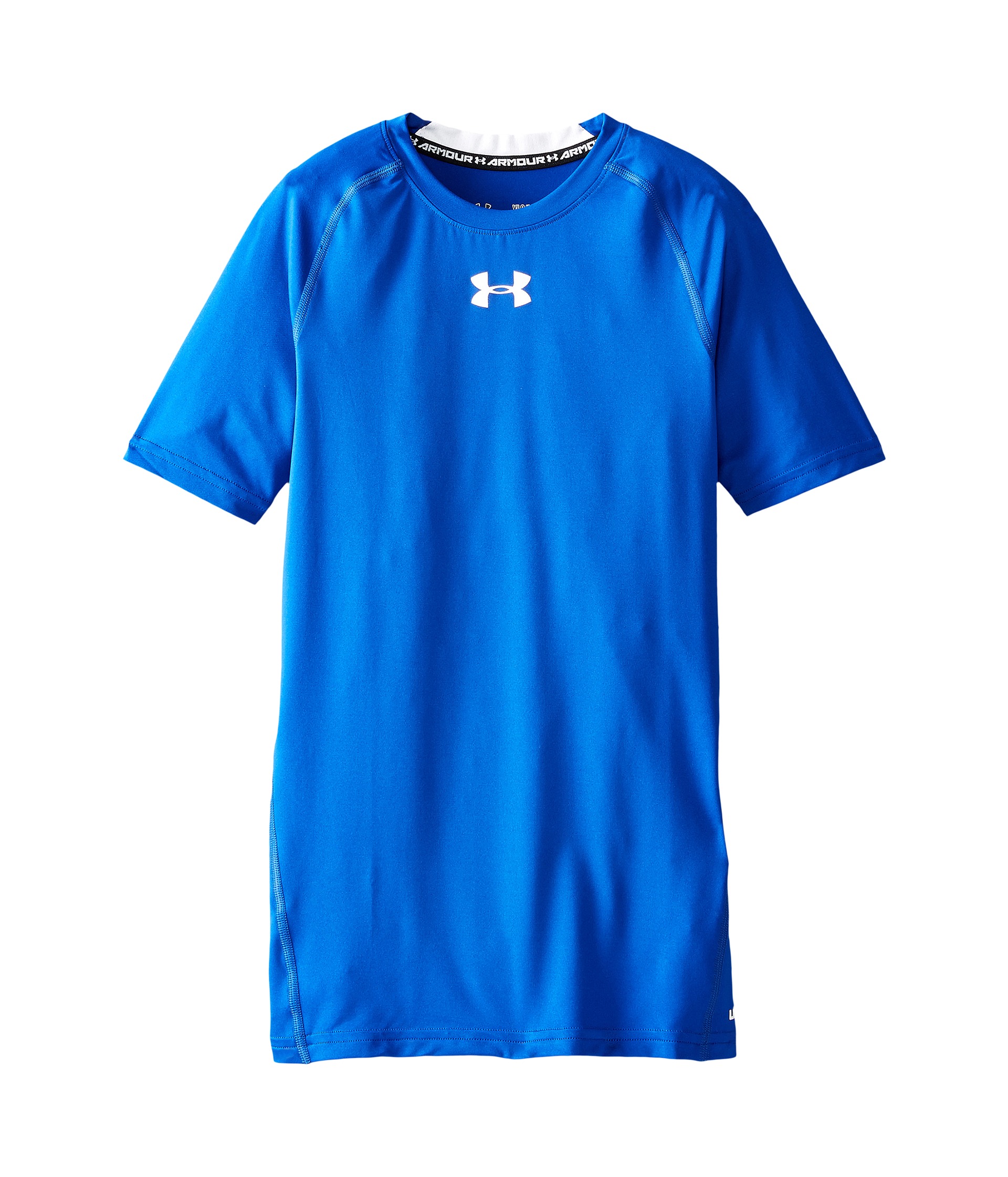 Under Armour Kids Heatgear® Armour® Fitted S/S Tee (Big Kids) at Zappos.com