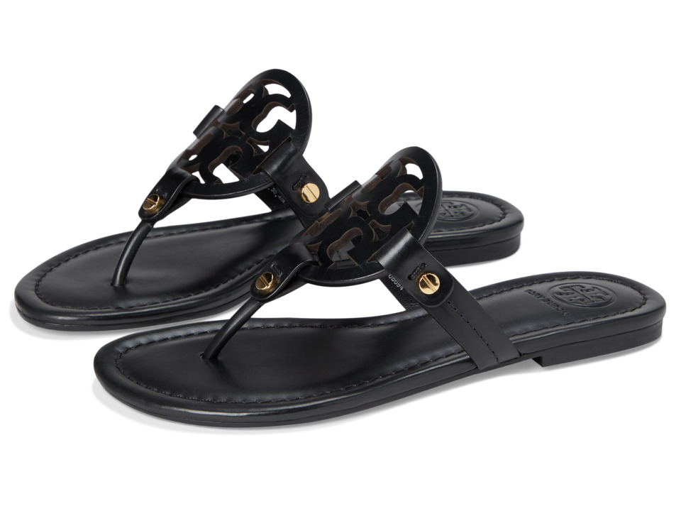 Tory Burch Miller Flip Flop Sandal (Black II) Women's Shoes