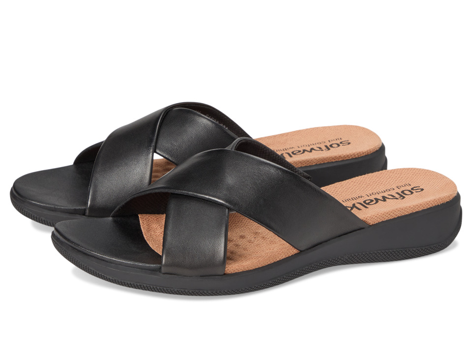 SoftWalk Tillman (Black Soft Nappa Leather) Women's Shoes