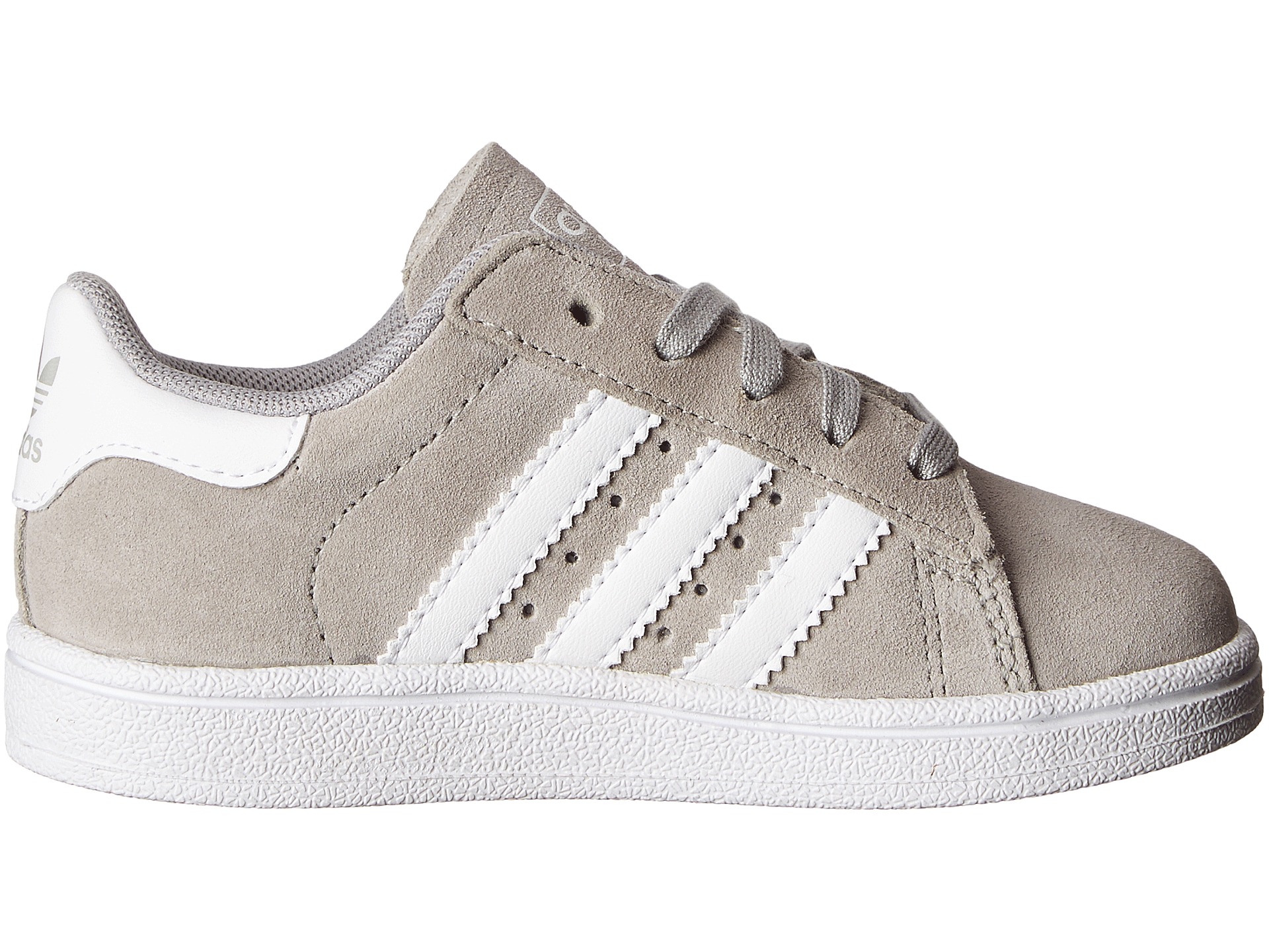 adidas Originals Kids Campus 2 (Toddler) Grey/White - Zappos.com Free ...