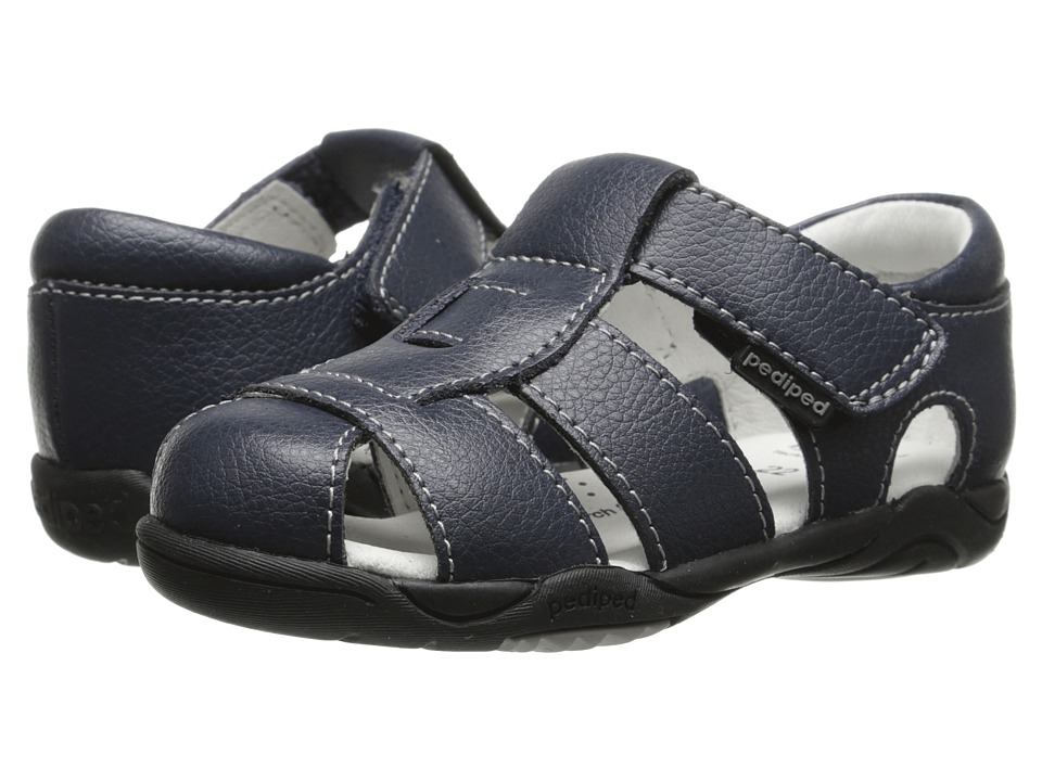 pediped - Sydney Flex (Toddler/Little Kid) (Navy) Boys Shoes