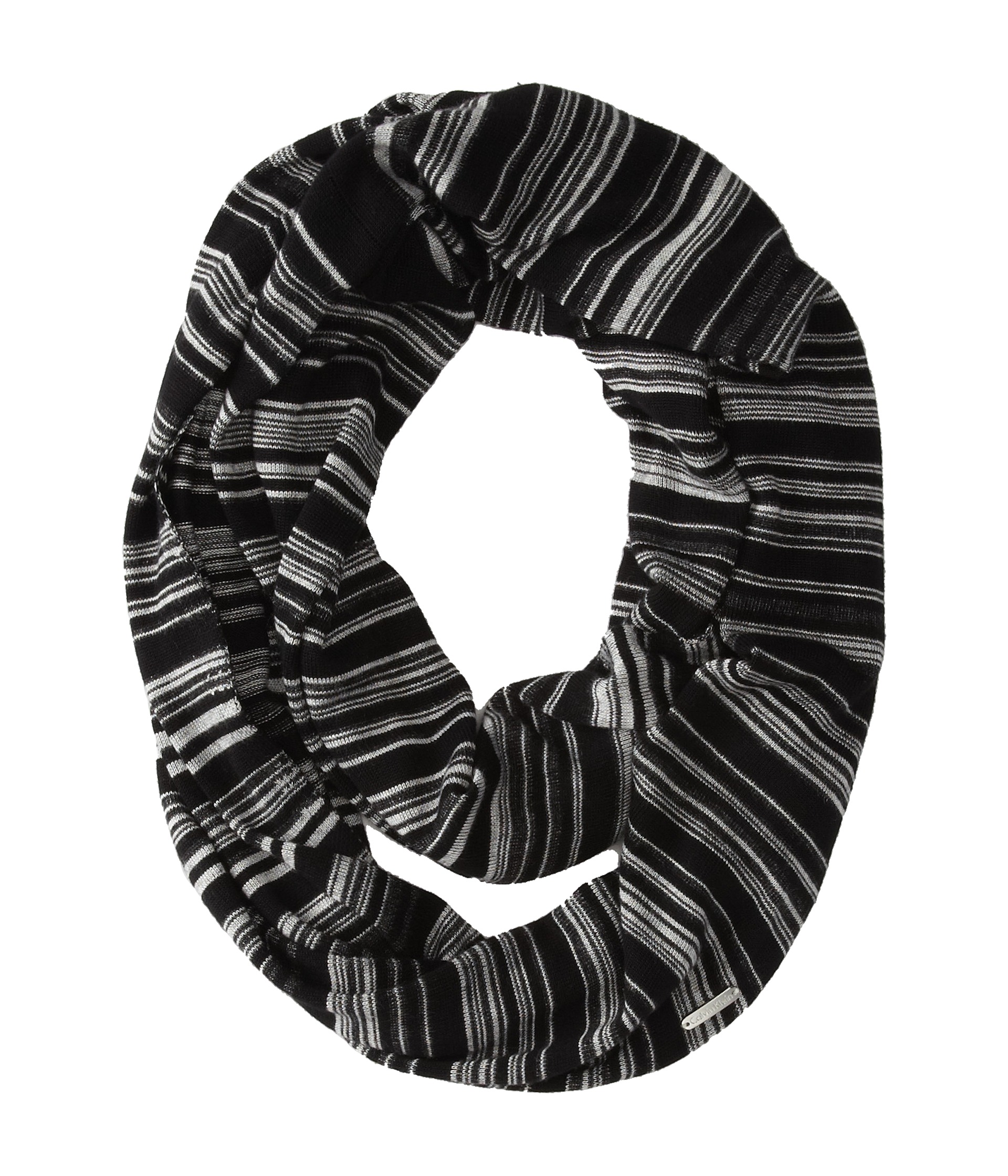 Calvin Klein Marled Stripe Infinity Scarf - Zappos.com Free Shipping ...