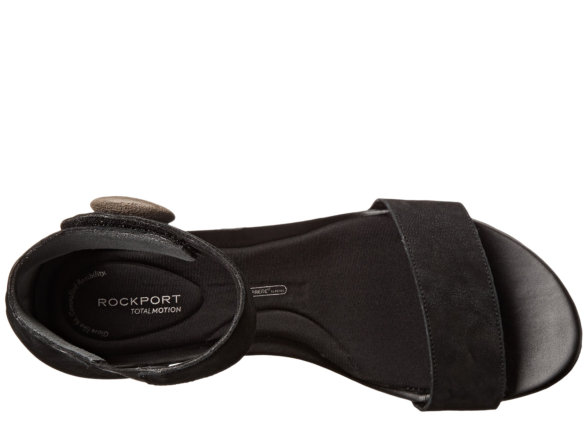 rockport ankle strap flats