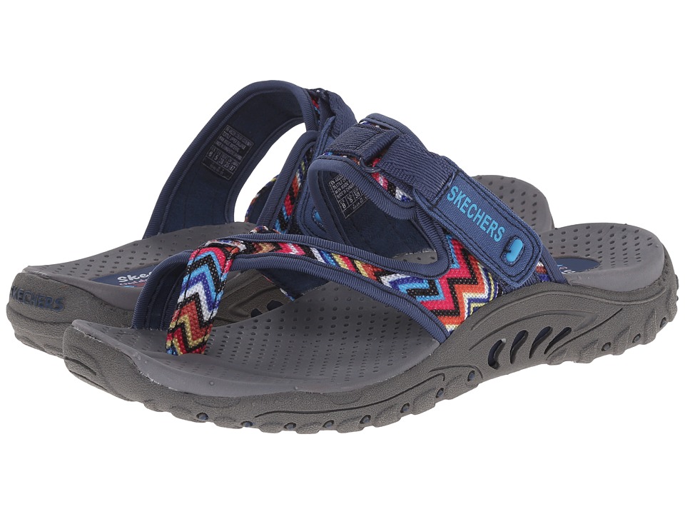 SKECHERS Reggae-Zig Swag (Navy) Sandals