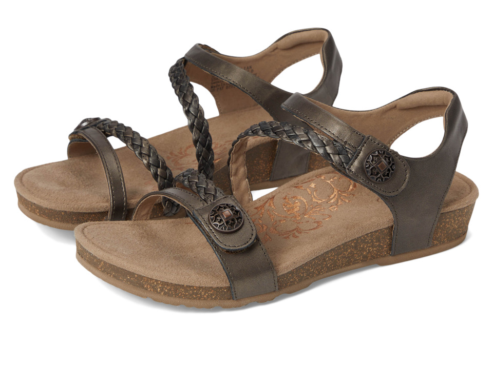 Aetrex Jillian Quarter Strap (Bronze) Sandals