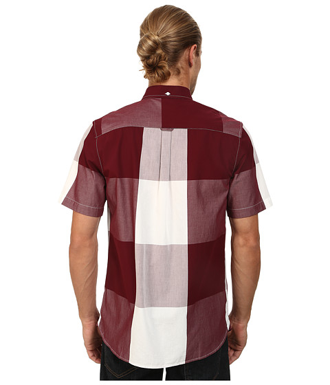 弗莱德·派瑞fred perry magnified格纹衬衣