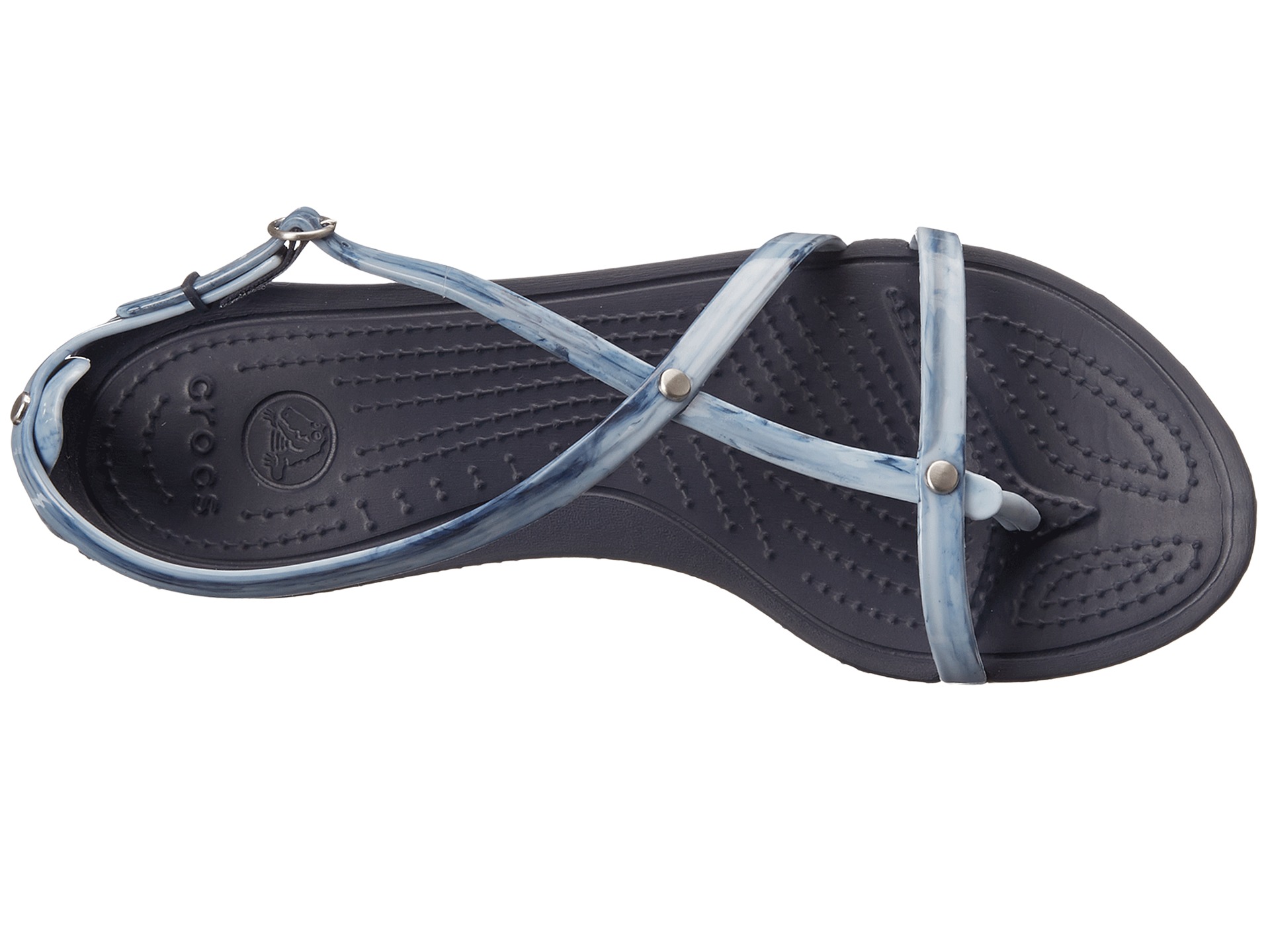 Crocs Really Sexi Marbled Flip Sandal White/Navy/Navy - Zappos.com Free ...