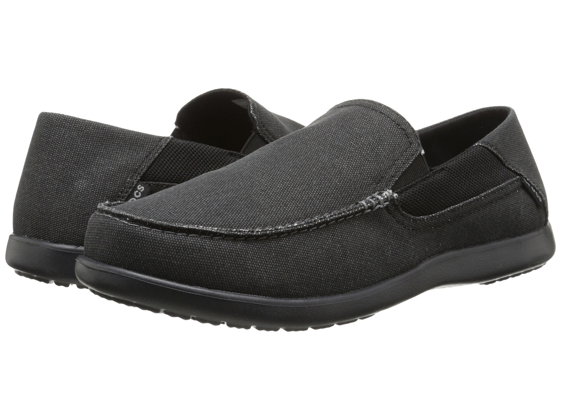 crocs santa cruz 2 luxe leather black
