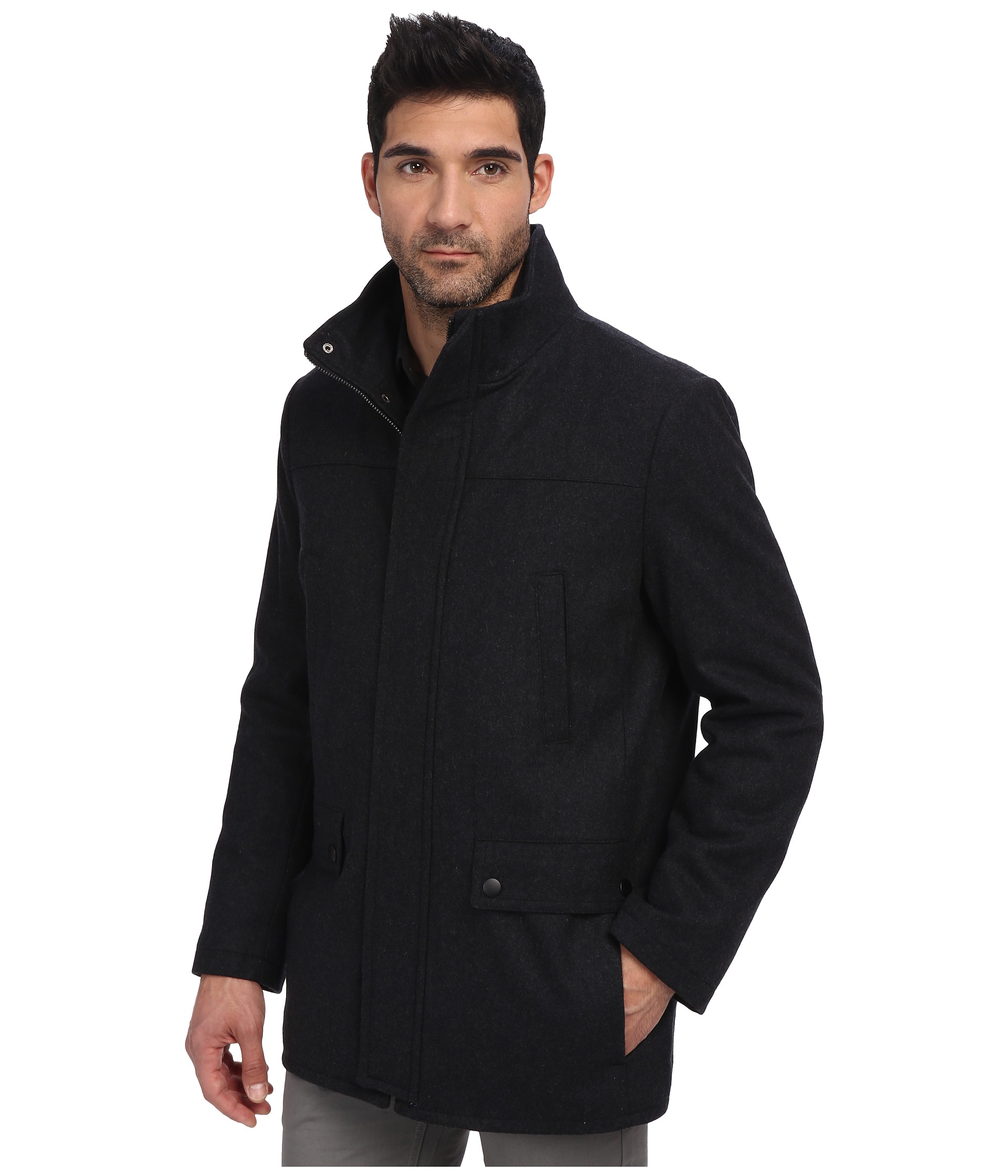 Kenneth Cole Reaction Wool Car Coat