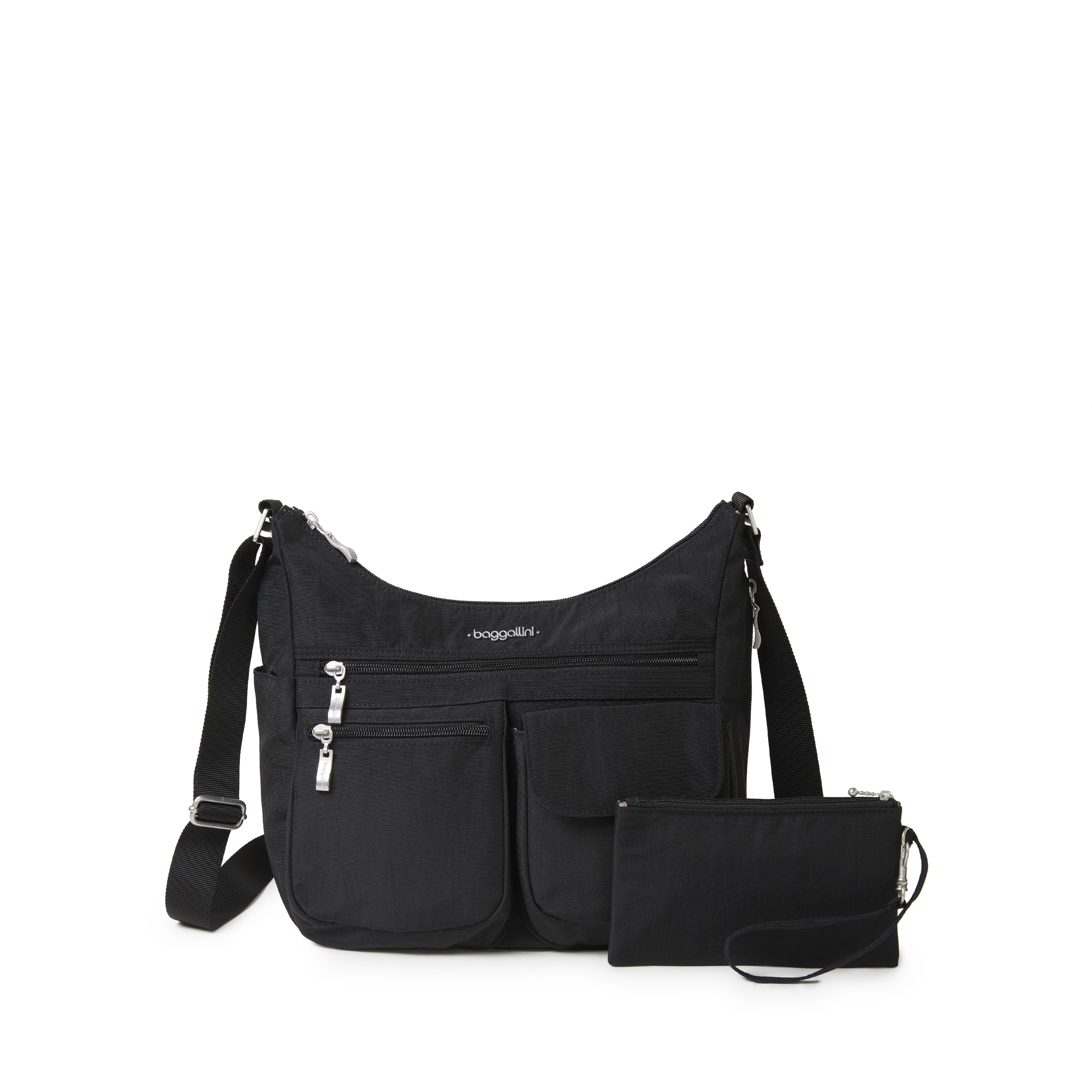 Baggallini - Everywhere Bag (Black/Sand) Cross Body Handbags