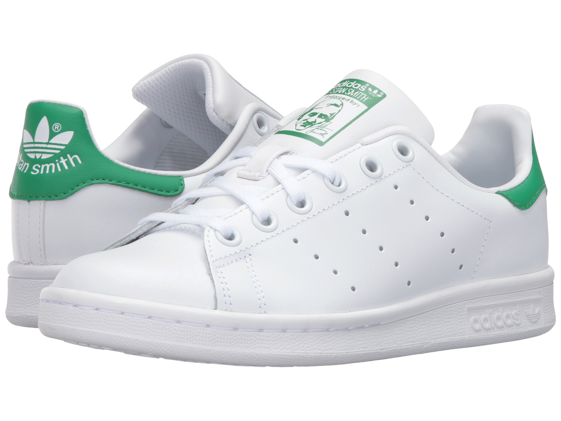 adidas Originals Kids Stan Smith (Big Kid) at Zappos.com