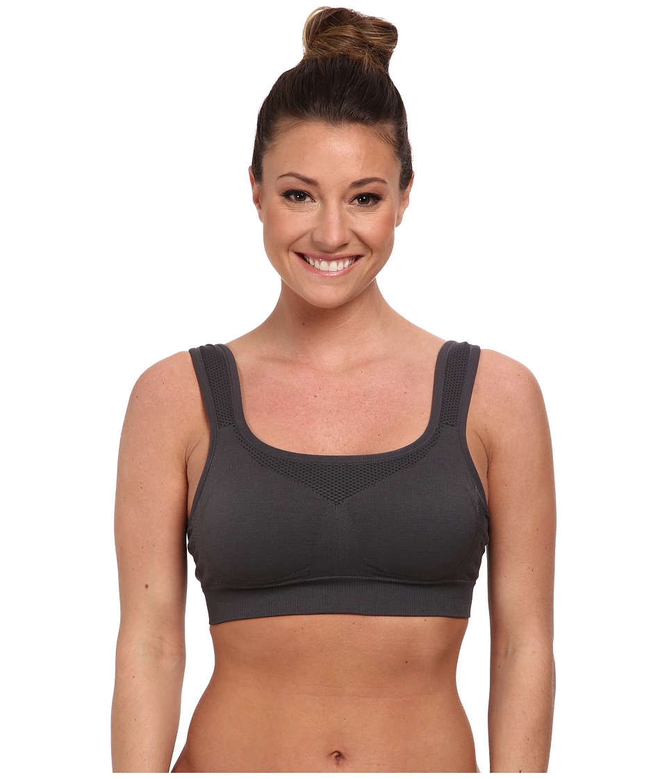 Jockey Active Hi-Impact Seamless Sports Bra (Iron Grey) Women