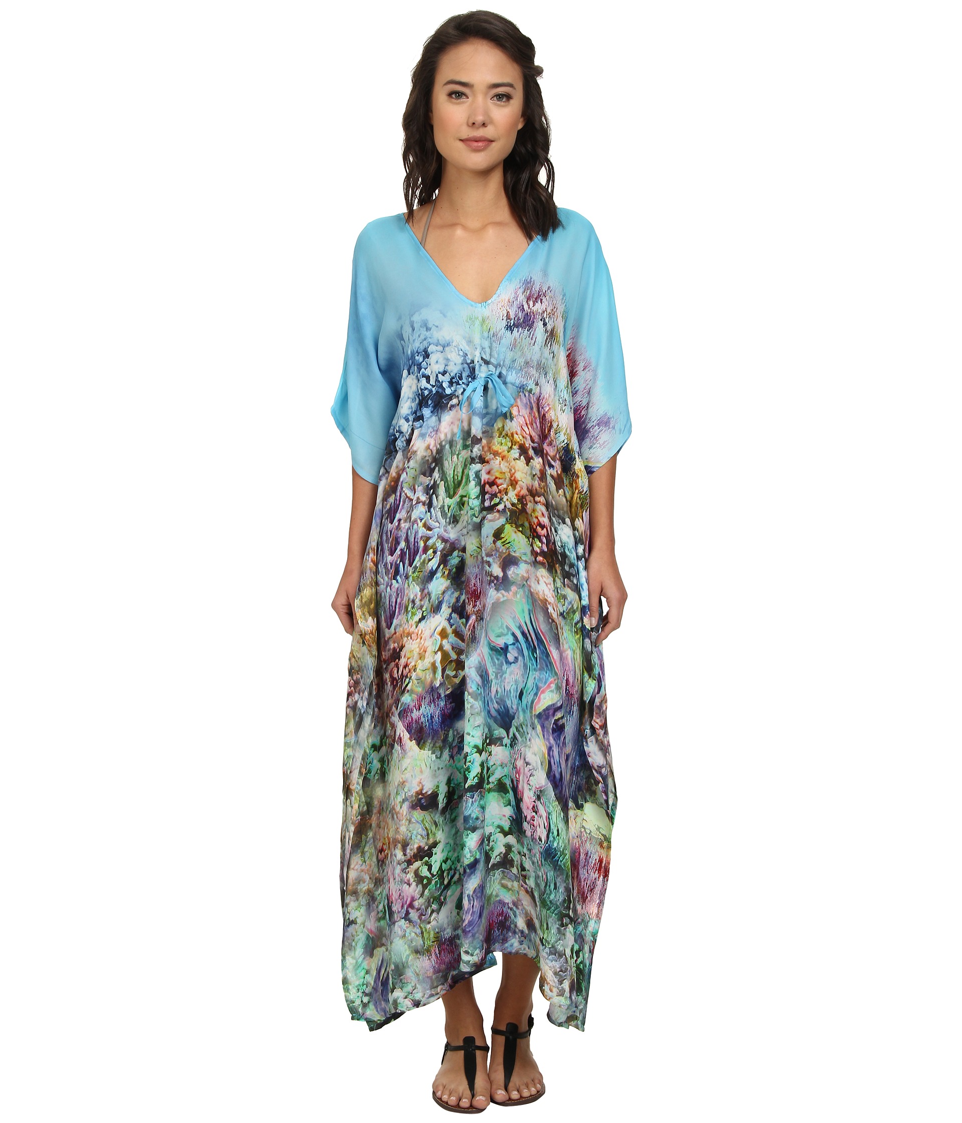 Echo Design The Reef Silk Dress Cover Up