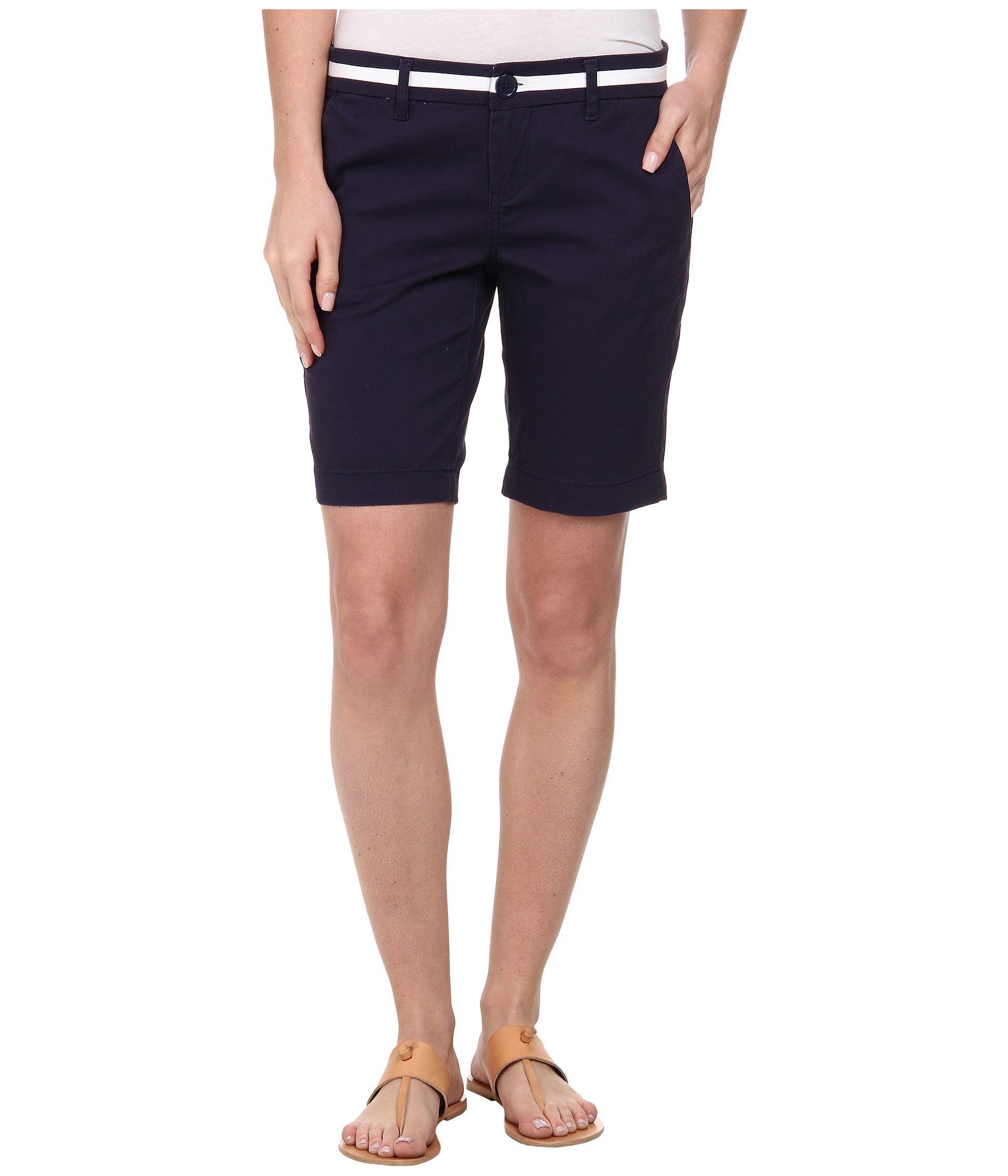 u s polo assn twill belted shorts