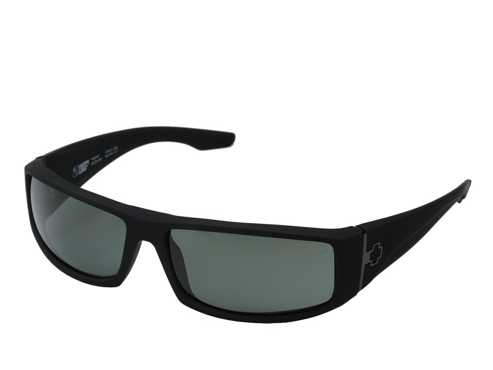 Spy Optic - Cooper (Soft Matte Black/Happy Gray Green Polar) Sport Sunglasses