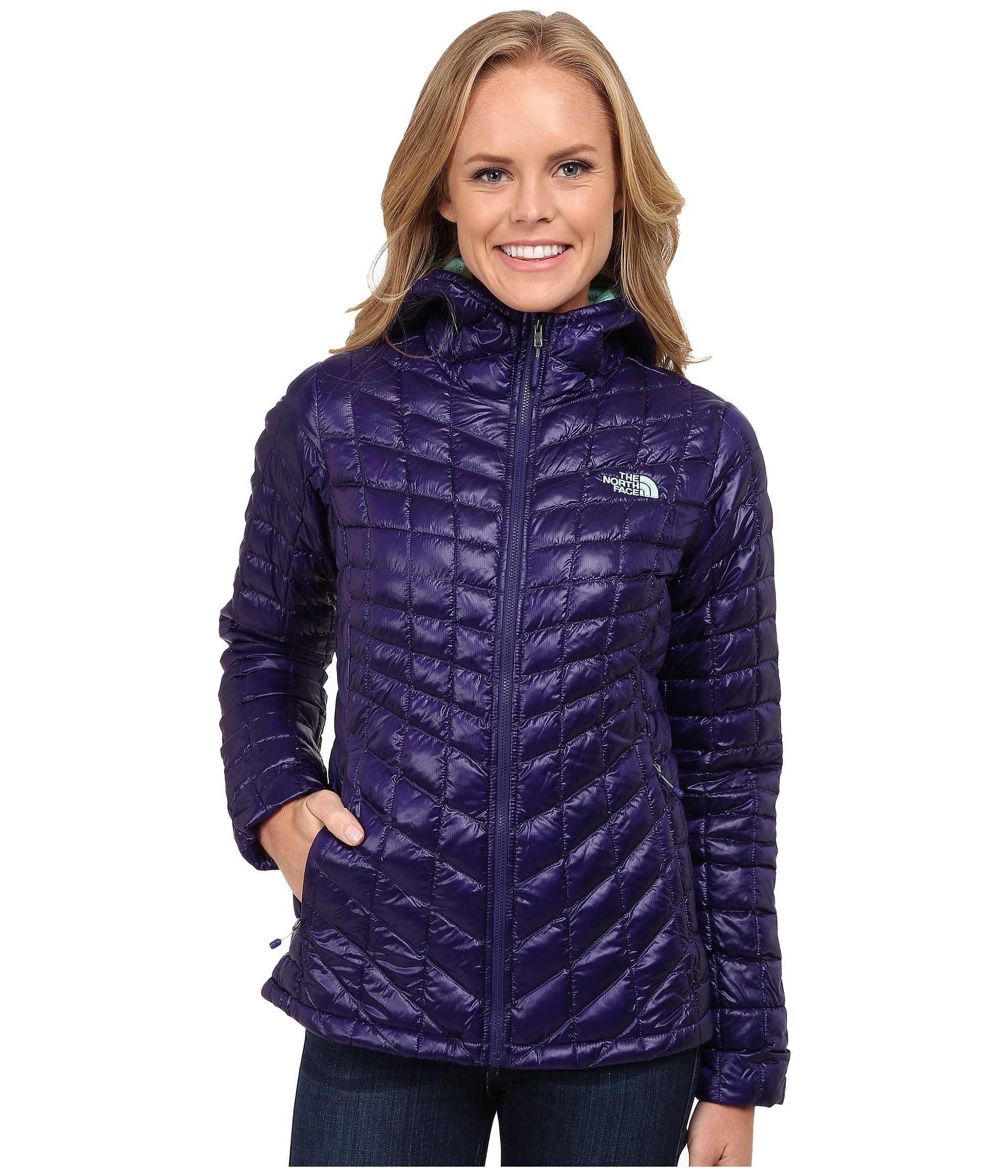 womens the north face thermoball jacket starry purple - Marwood ...