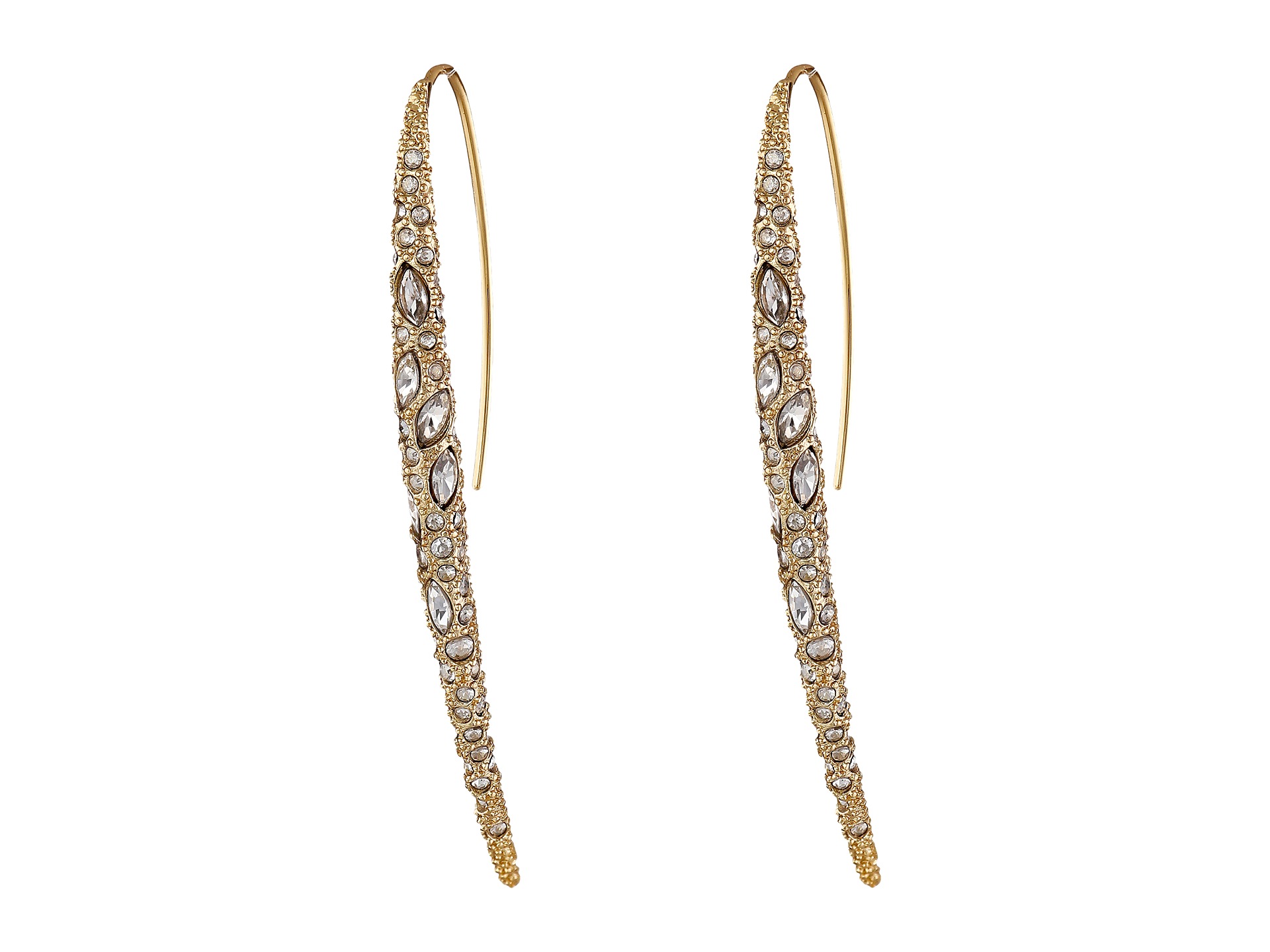 Alexis Bittar Encrusted Spear w/ Infinity Wire Earrings 10K Gold ...
