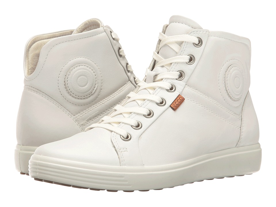 ECCO Soft 7 High Top (White/White)