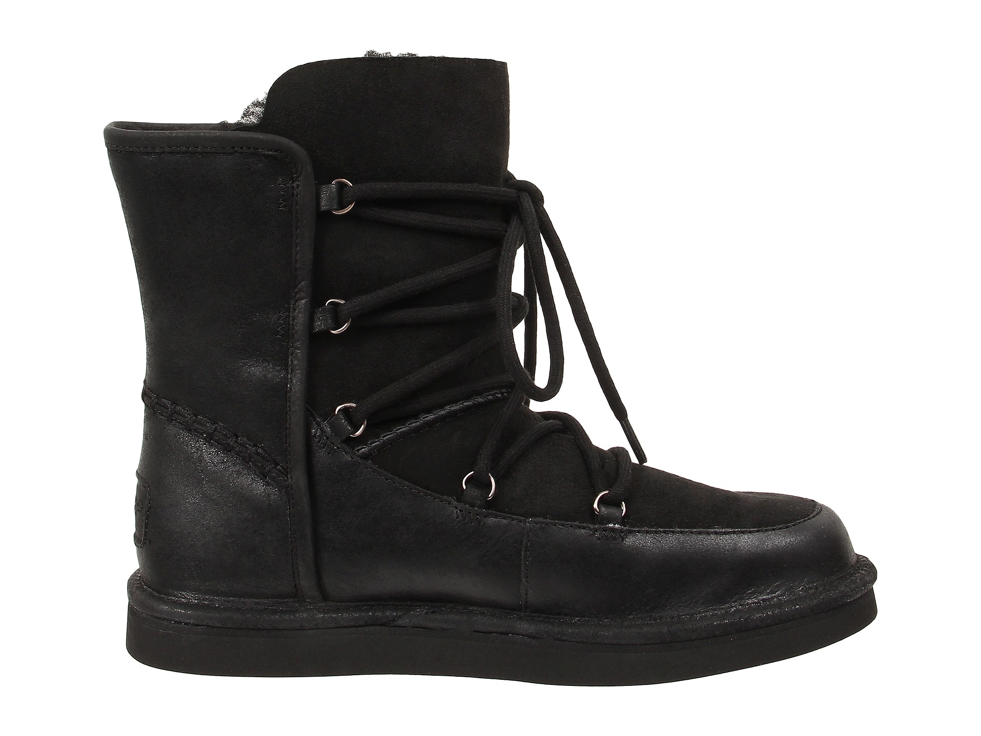 black leather uggs sale