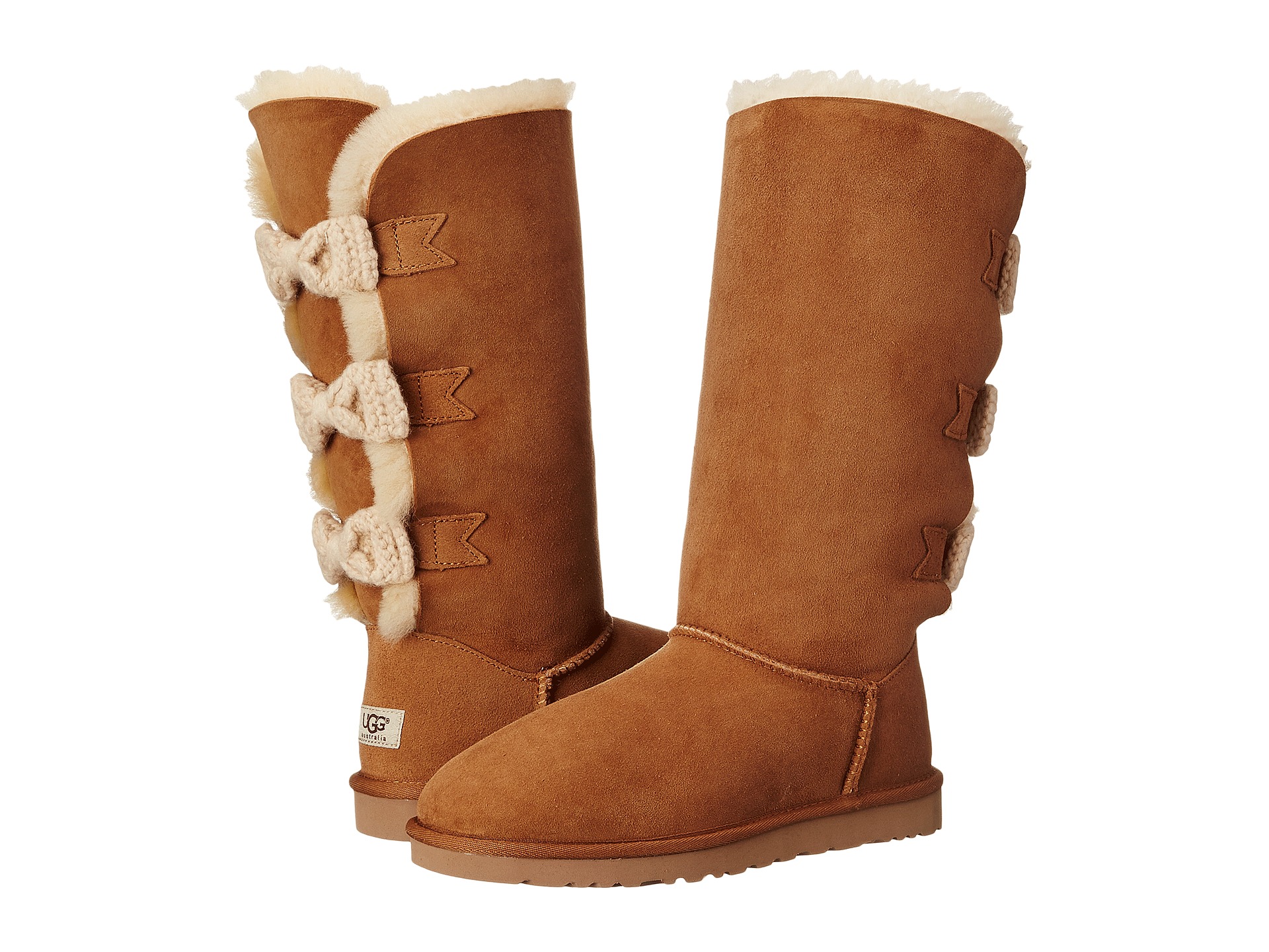 ugg tall bailey knit bow